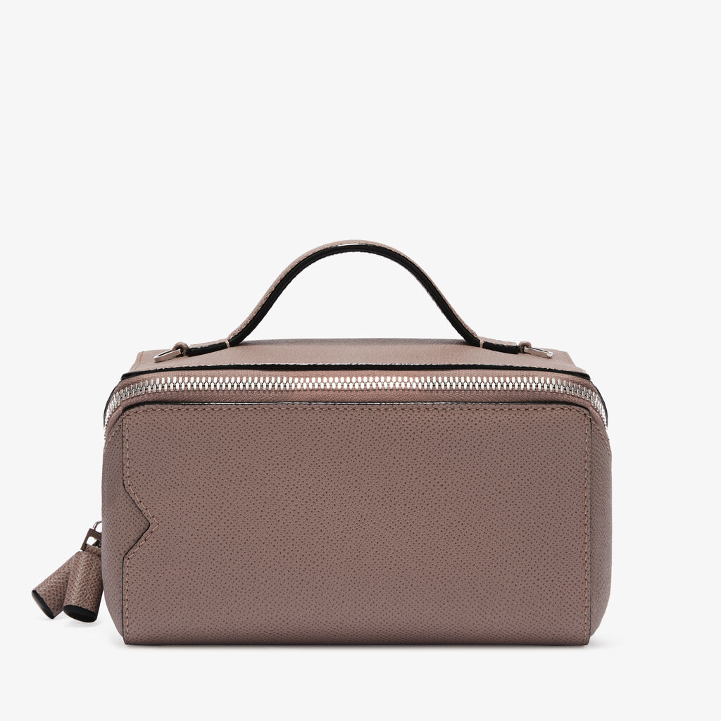 V-Line Crossbody Vanity Bag - Sahara Brown - Millepunte Soft calf leather - Valextra - 6