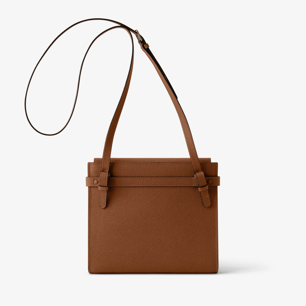 Brera B-Tracollina Crossbody bag - Chocolate Brown - Vitello VS - Valextra - 5
