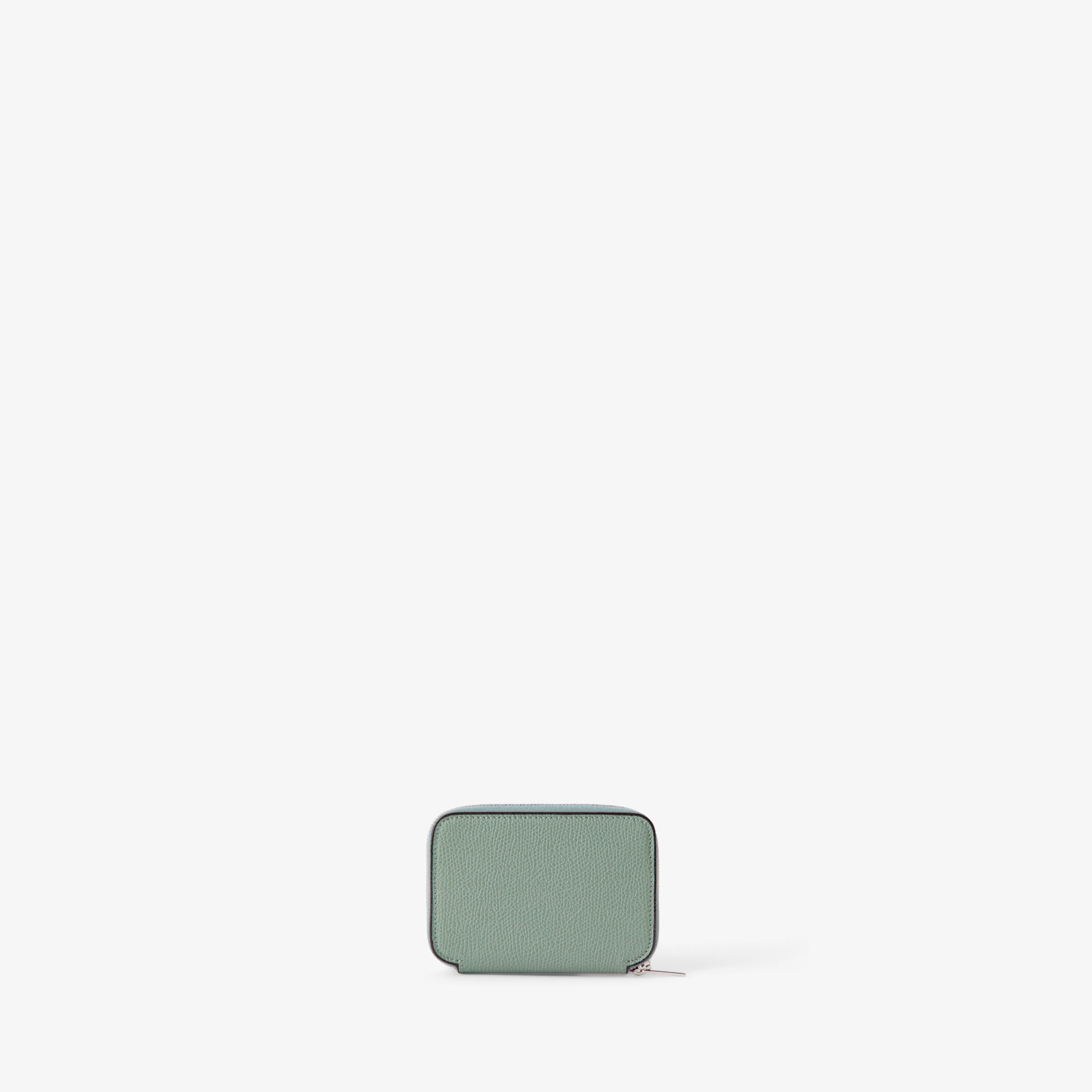 Green Leather Luxury compact card holder | Valextra Zip Around