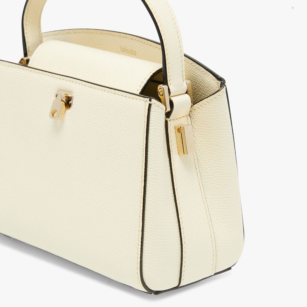 Brera crossbody micro bag - Pergamena White - Vitello VS - Valextra - 4