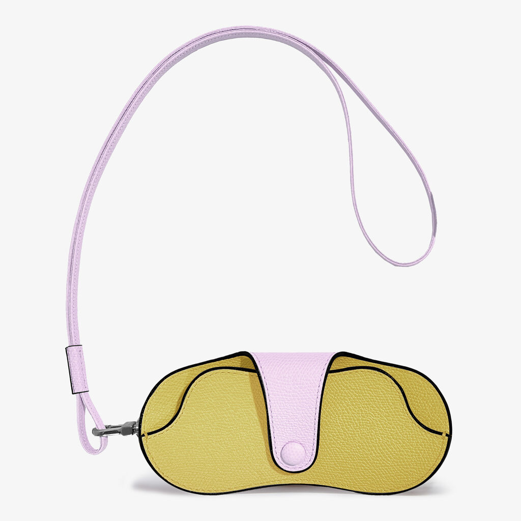 Customised glasses Case with lanyard -  - Millepunte calf leather - Valextra - 1