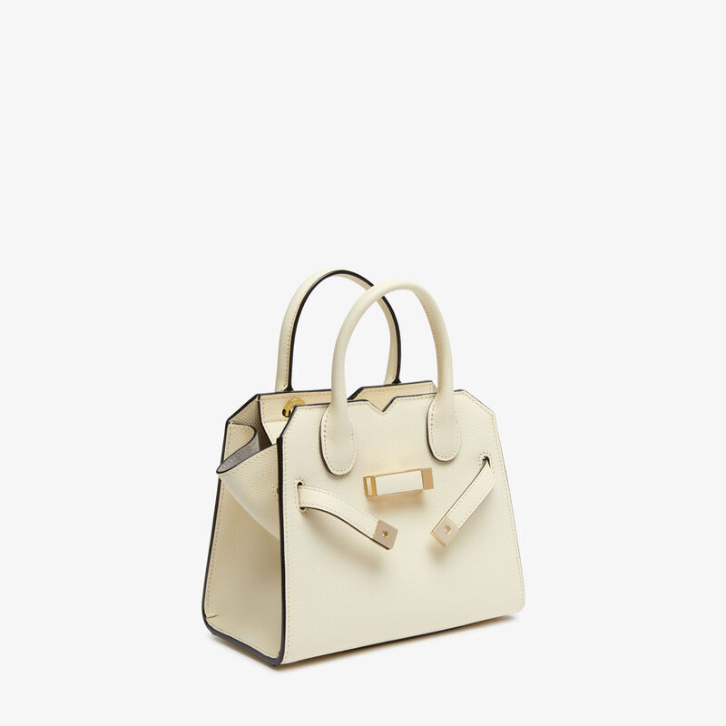 Milano Crossbody Micro Bag - Pergamena White - Millepunte Soft calf leather - Valextra - 7
