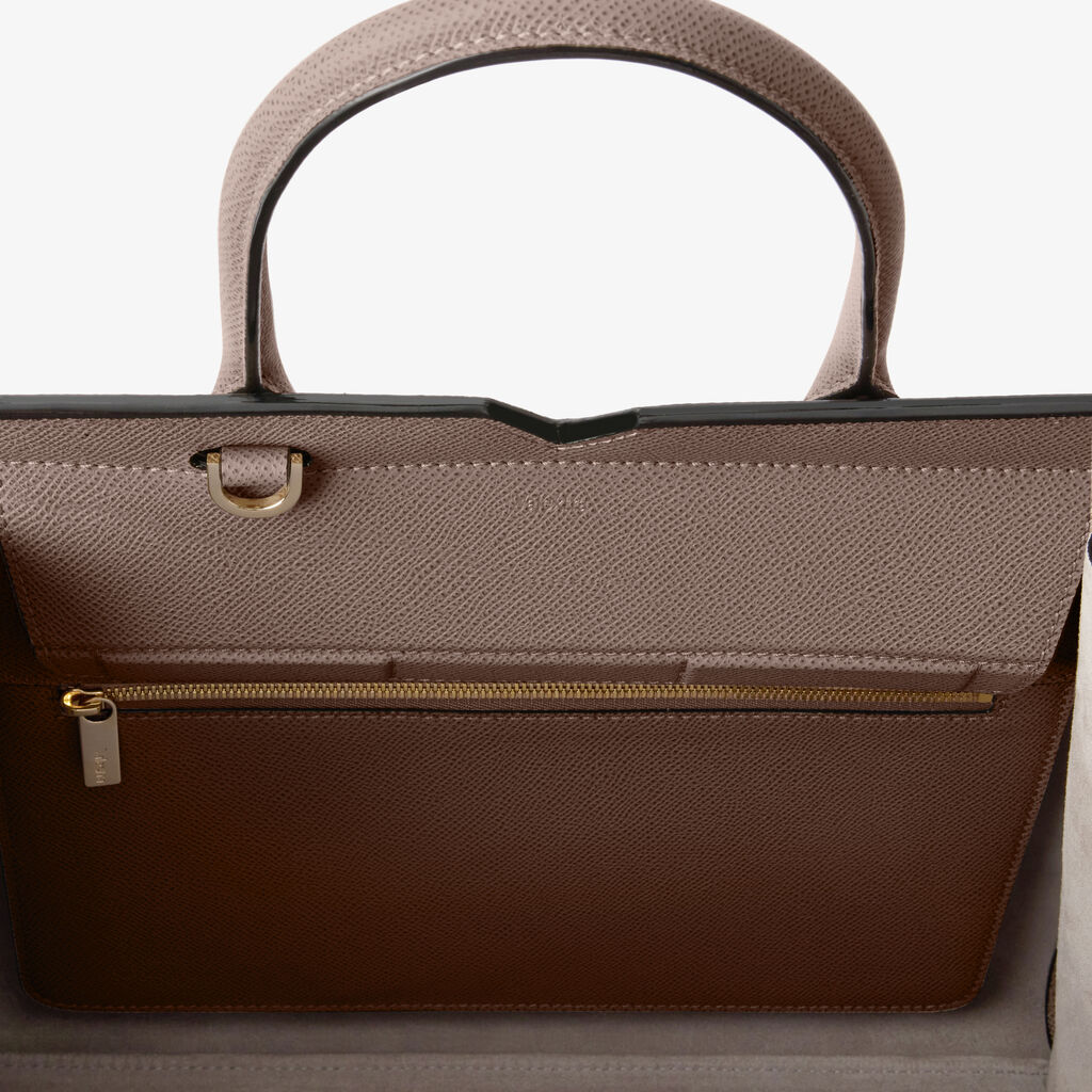 Milano Two Handles Medium Bag - - Millepunte Soft calf leather - Valextra - 6