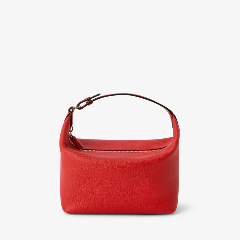 Mochi Top Handle Mini Bag - Crimson Red - Millepunte Soft calf leather - Valextra - 1
