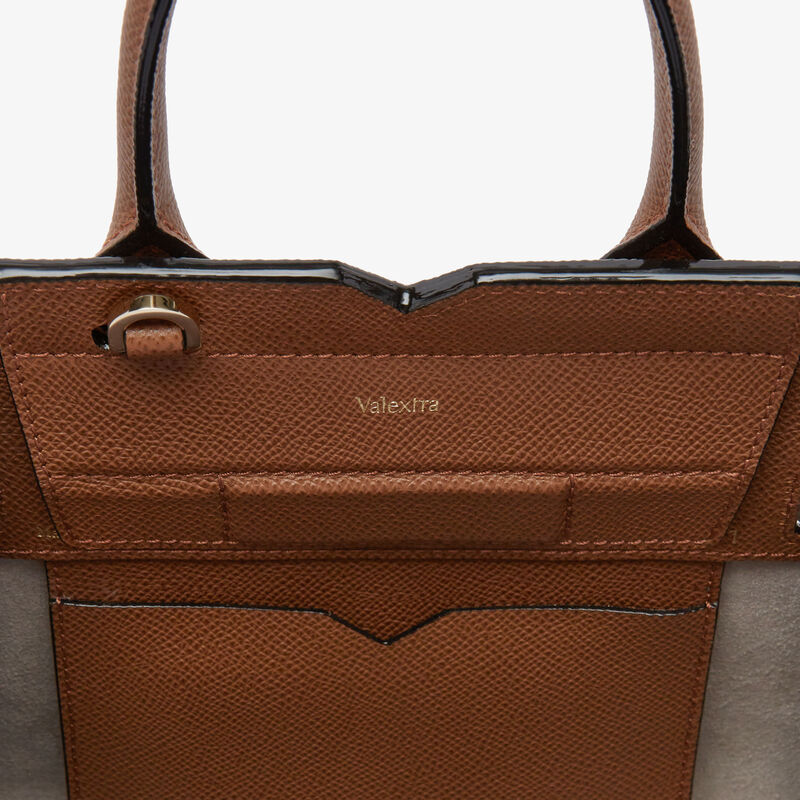 Milano Crossbody Micro Bag - Chocolate Brown - Millepunte Soft calf leather - Valextra - 3