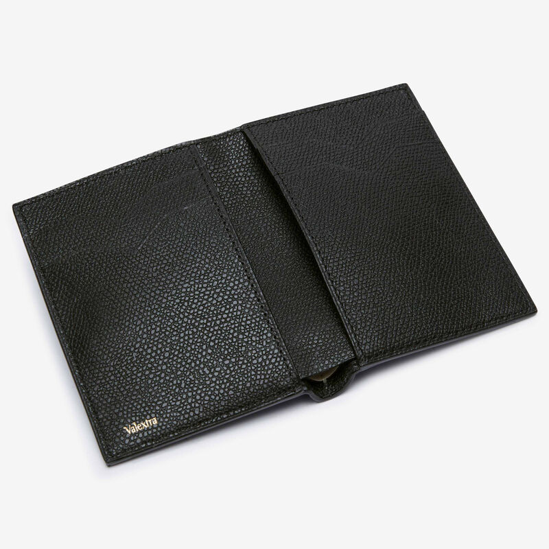 Portafoglio Bifold 4cc - Nero - Pelle di vitello Millepunte - Valextra - 2