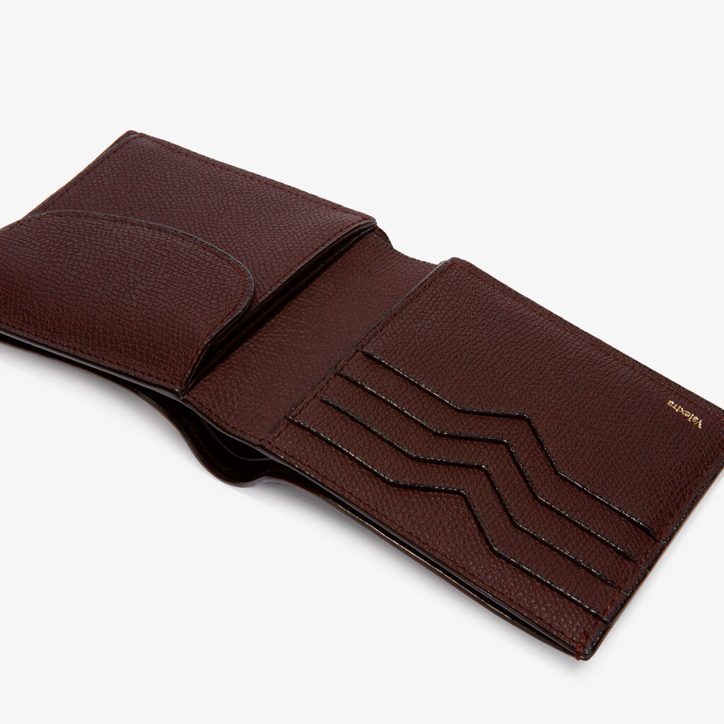 Wallet 4Cc With Coin Holder - Coffee Brown - Millepunte calf leather - Valextra - 2
