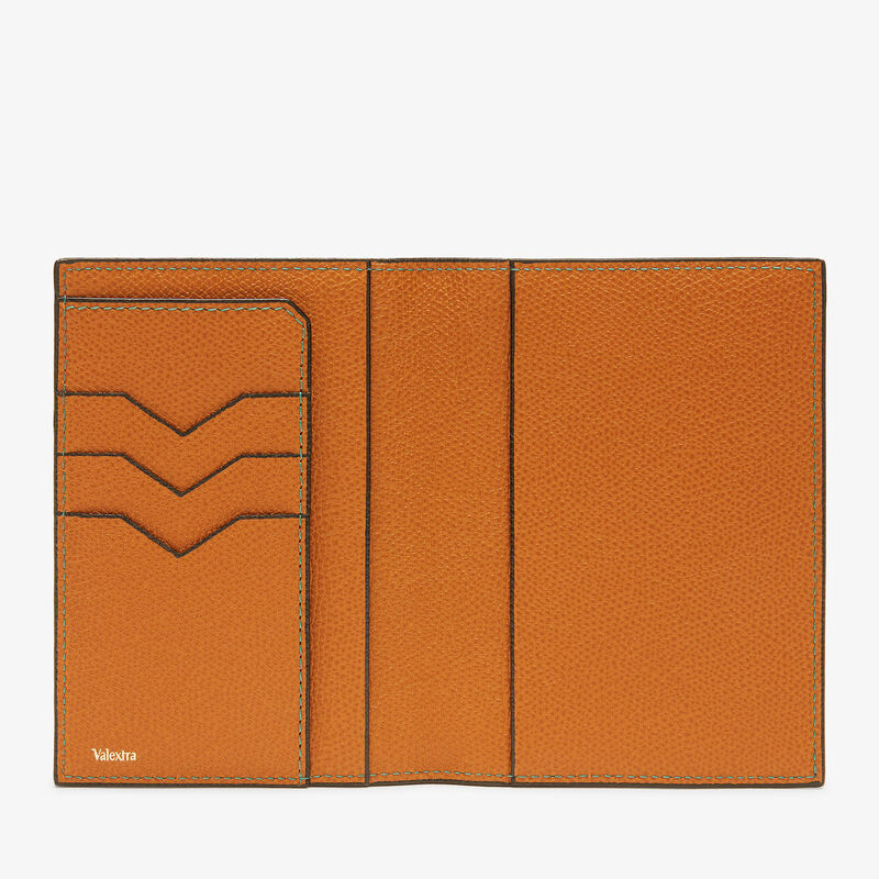 Passport Holder 3CC - Havana Brown - Millepunte calf leather - Valextra - 5