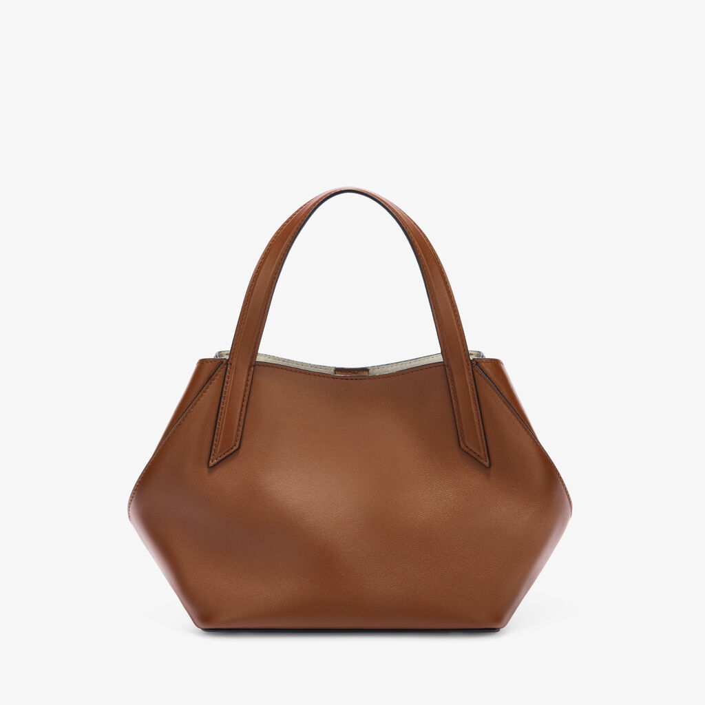 Borsa a Due Manici Gio Sublime - Marrone Cioccolato - Pelle liscia Sublime - Valextra - 1