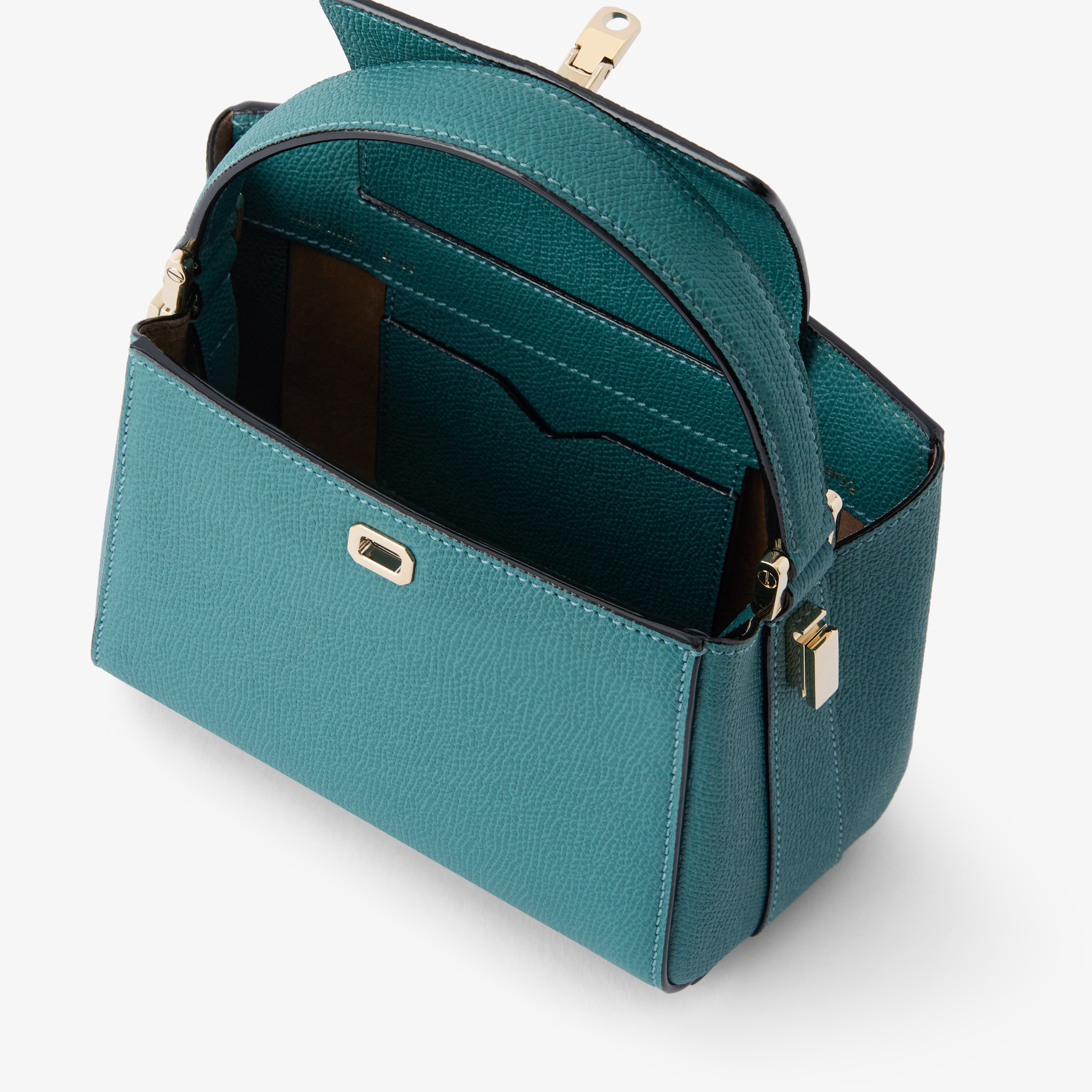 Borsa a tracolla verde da donna con tasca esterna Lora Ferres