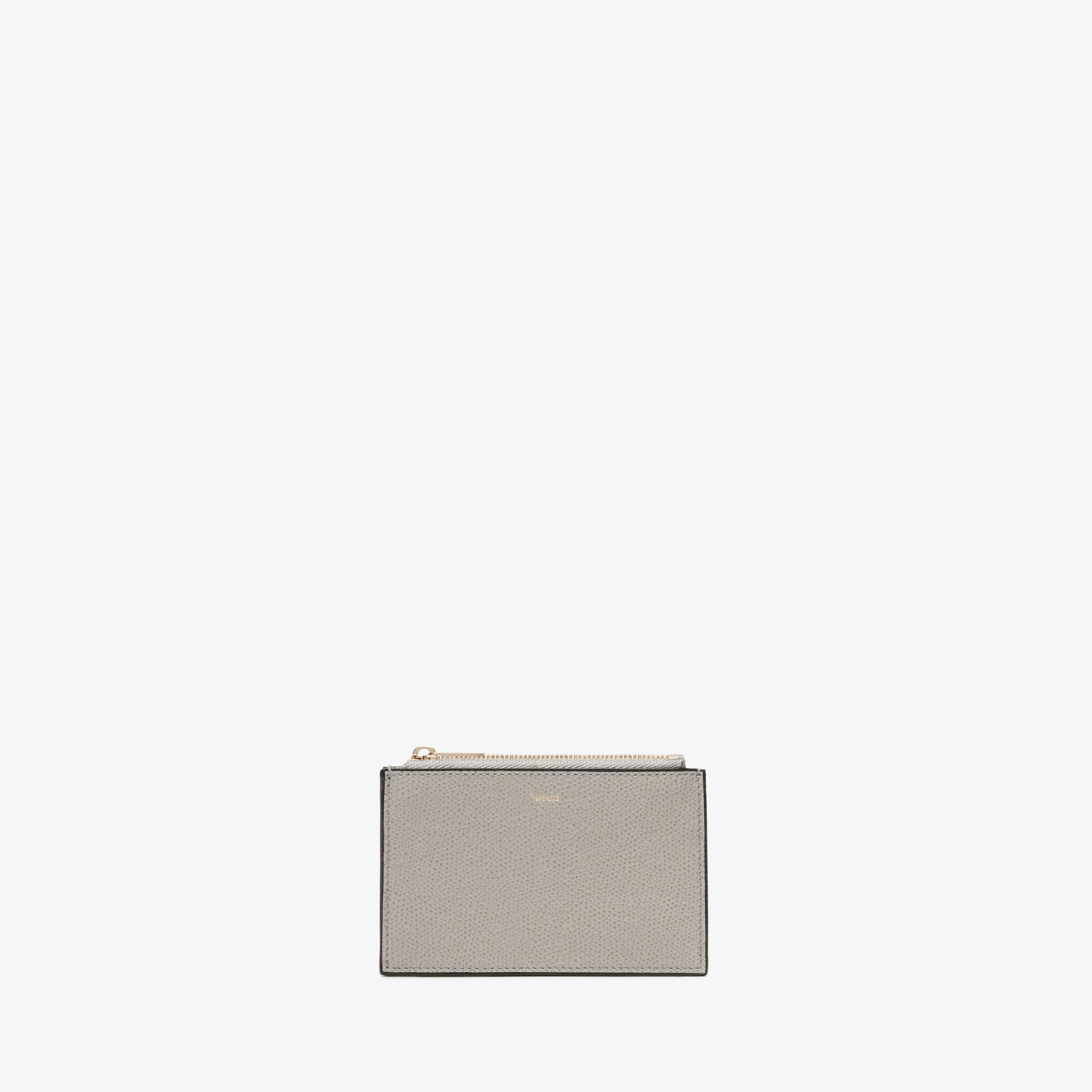 Light Gray Leather Coin purse wallet | Valextra