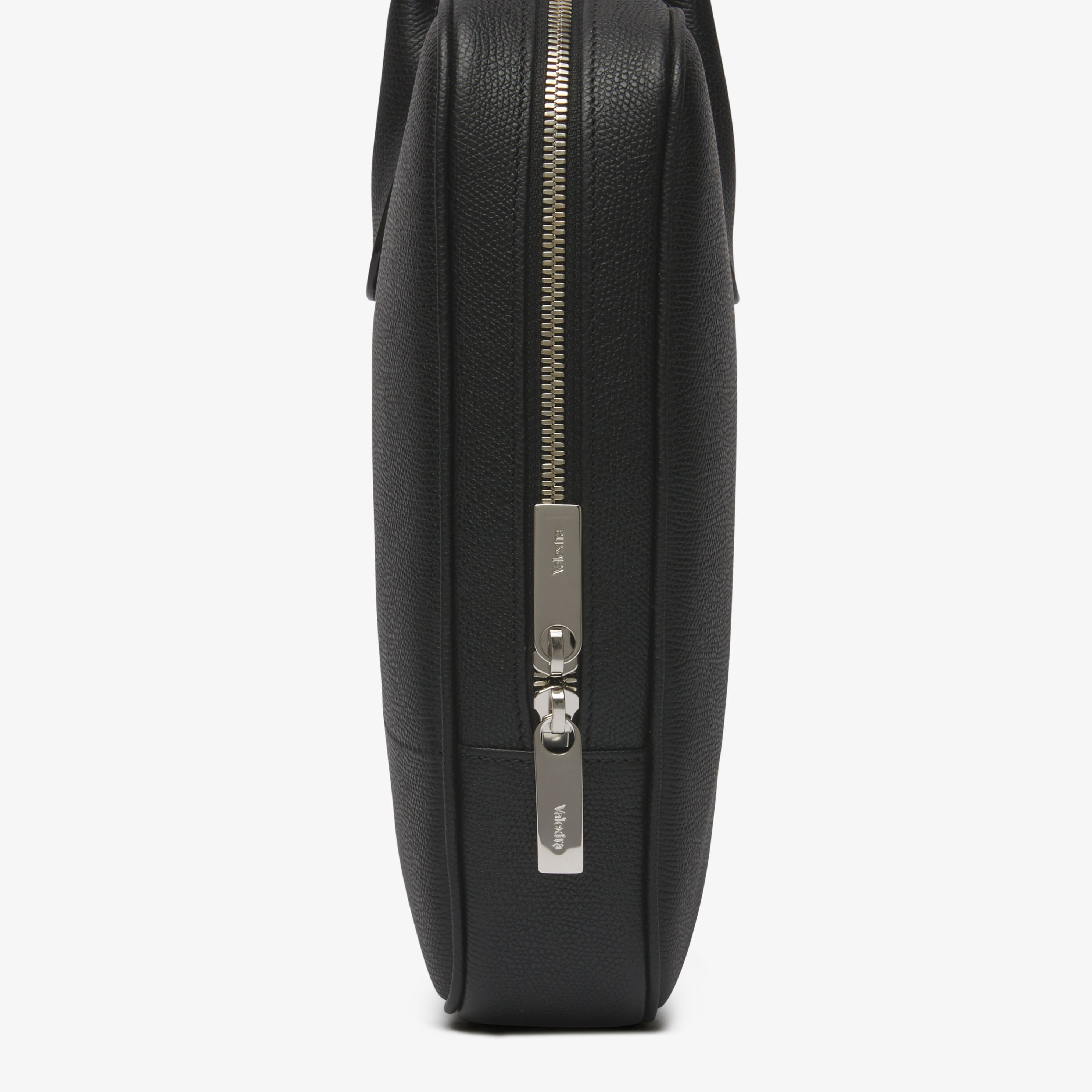 Men's Black Luxury Leather Laptop Bag | Valextra My Logo