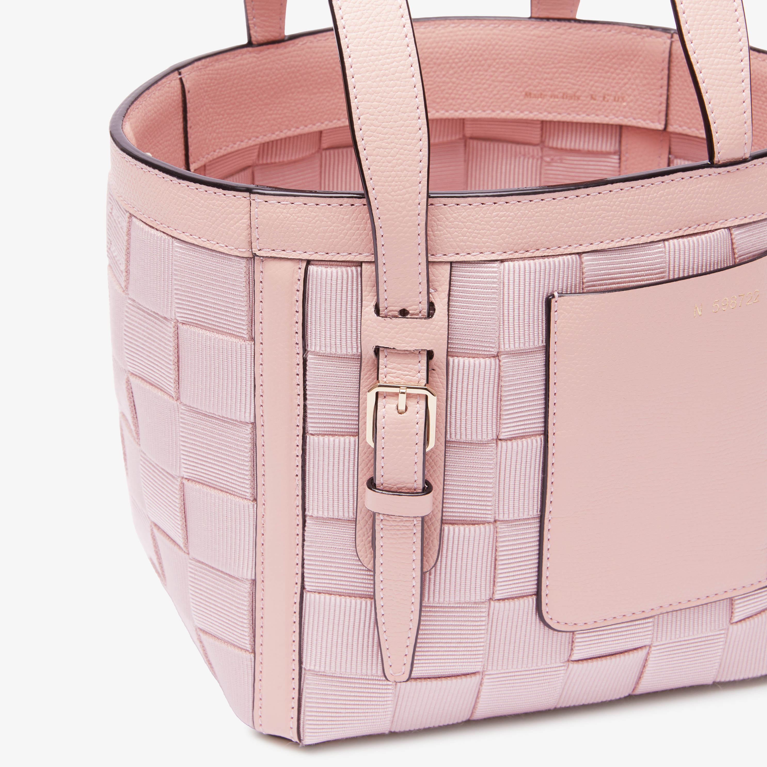 Women's Pink Luxury Leater Micro bucket bag | Valextra Soft