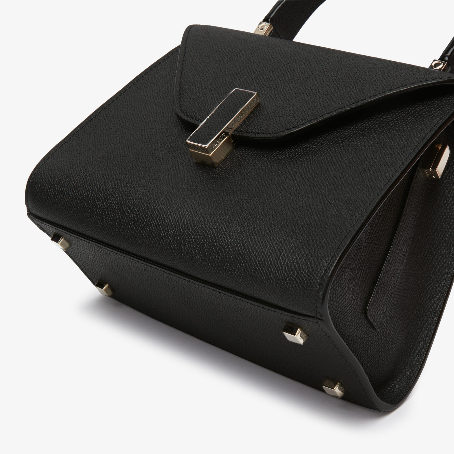 BLACK TOP-HANDLE MINI BAG 22
