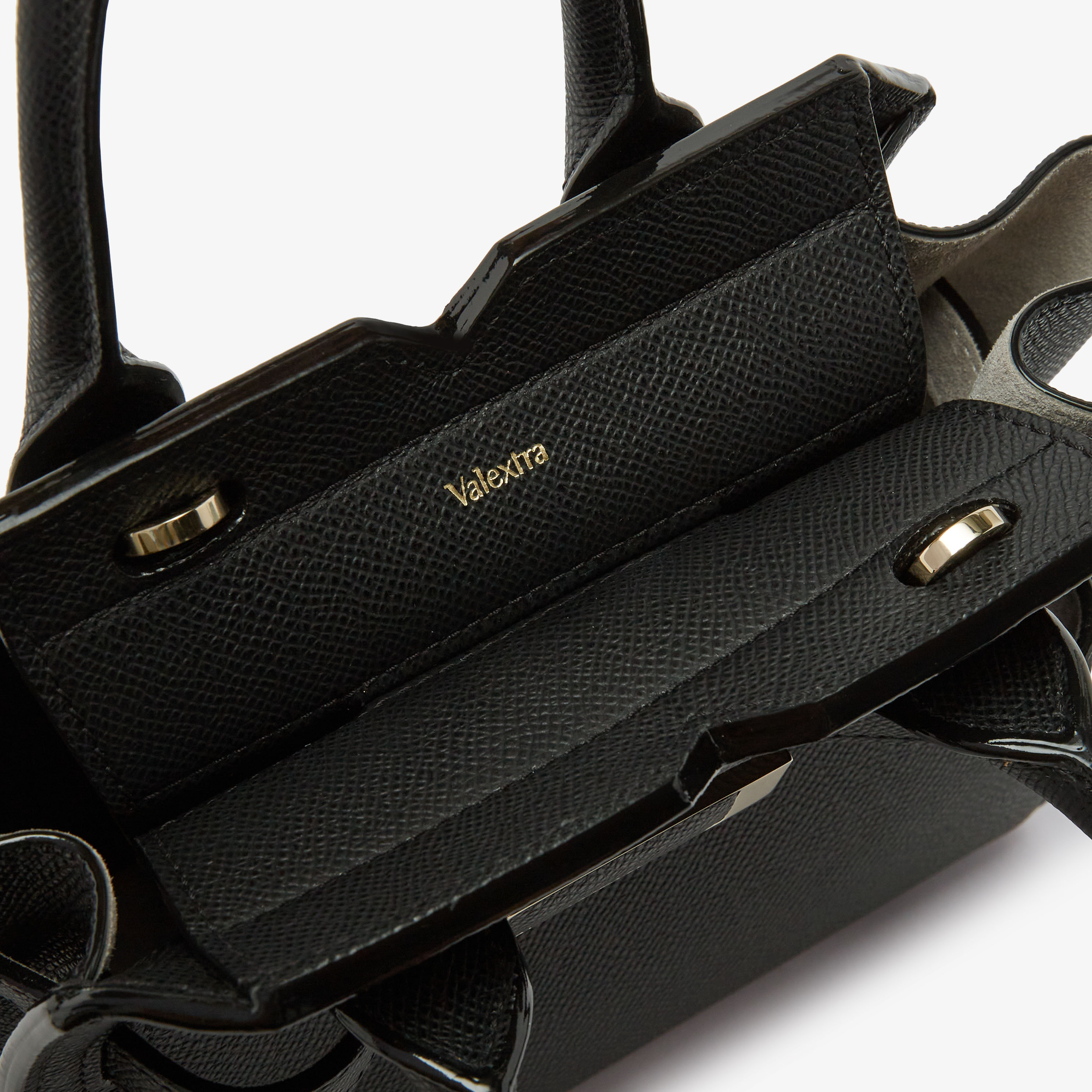 Women's Black Leather Leather Luxury crossbody micro bag | Valextra