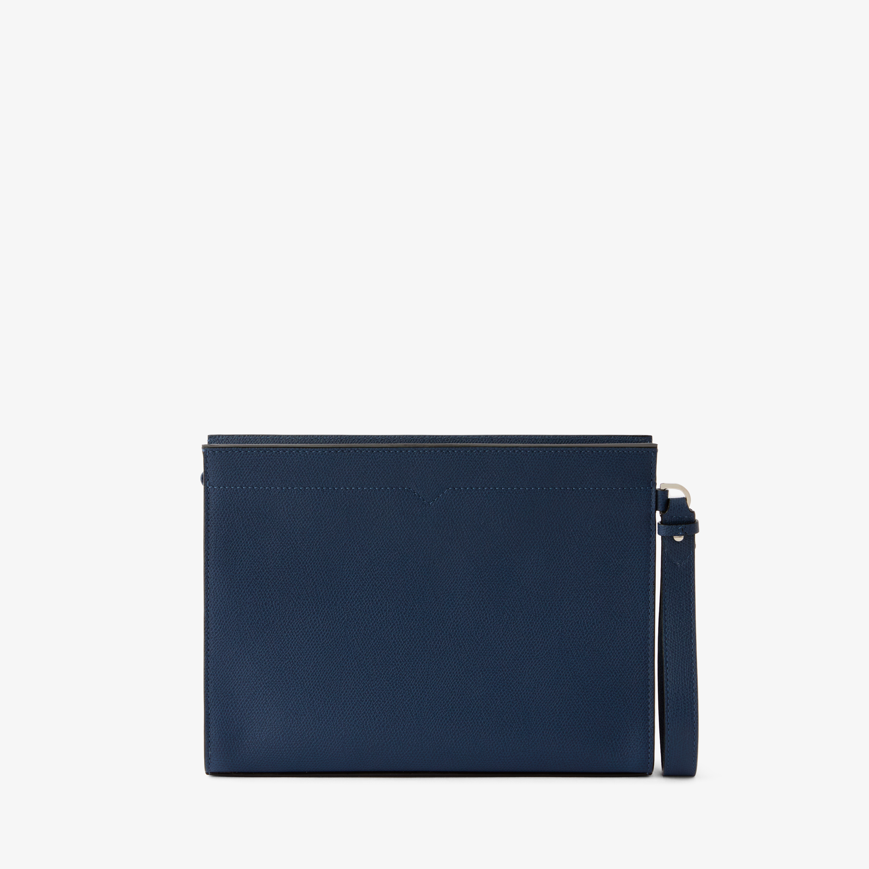 Men's Sapphire Blue Leather Document Holder | Valextra V-Line