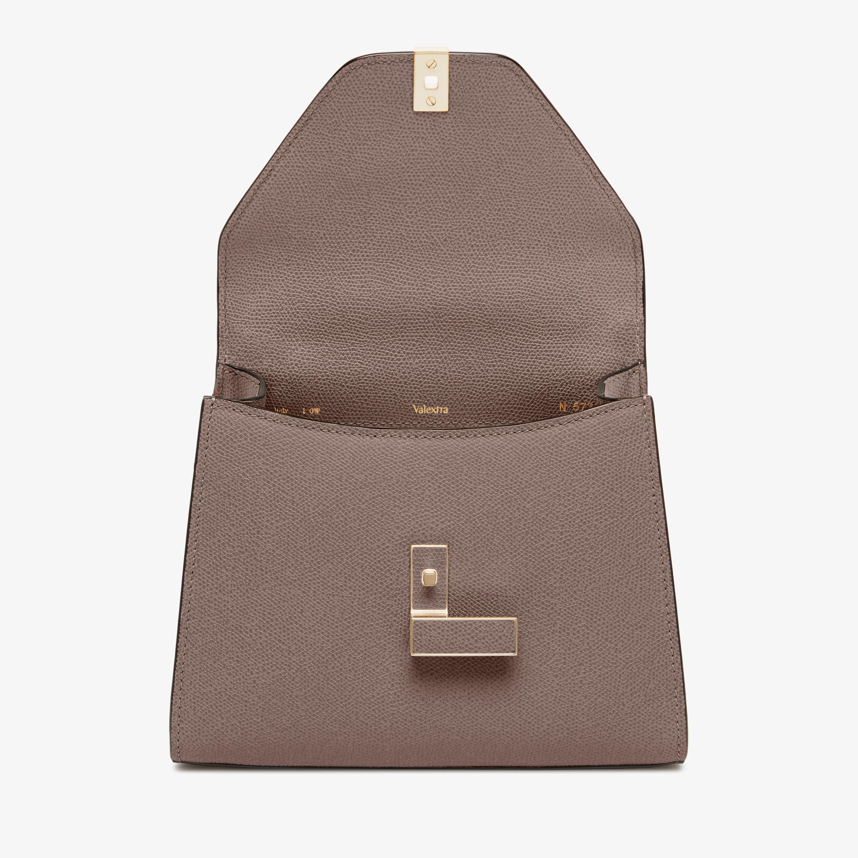 Women's Beige Luxury Leather top handle mini bag | Valextra Iside