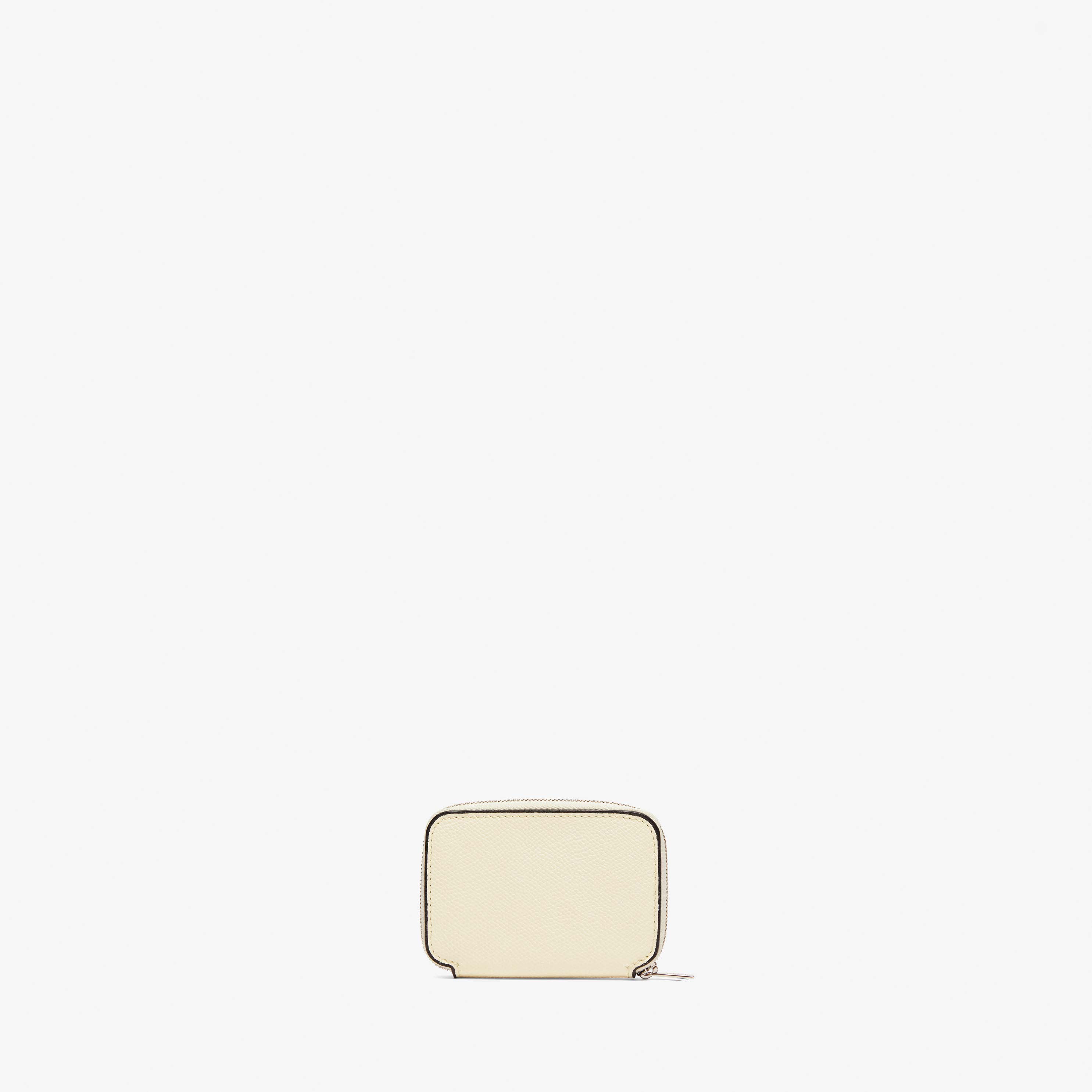White Leather Credit card holder | Valextra Zip Around