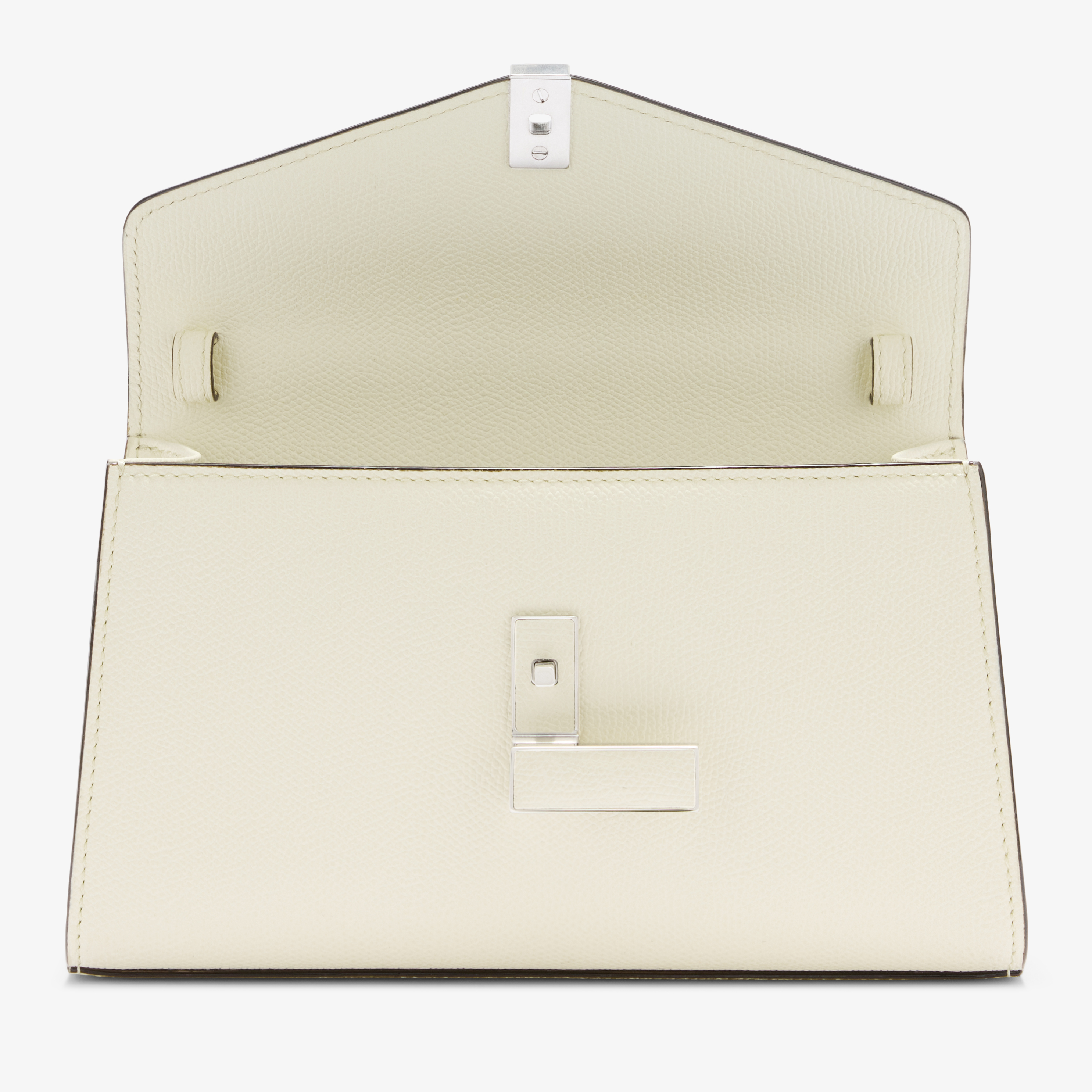 Women's White Luxury Leather Iside Tìn Top Handle Bag | Valextra