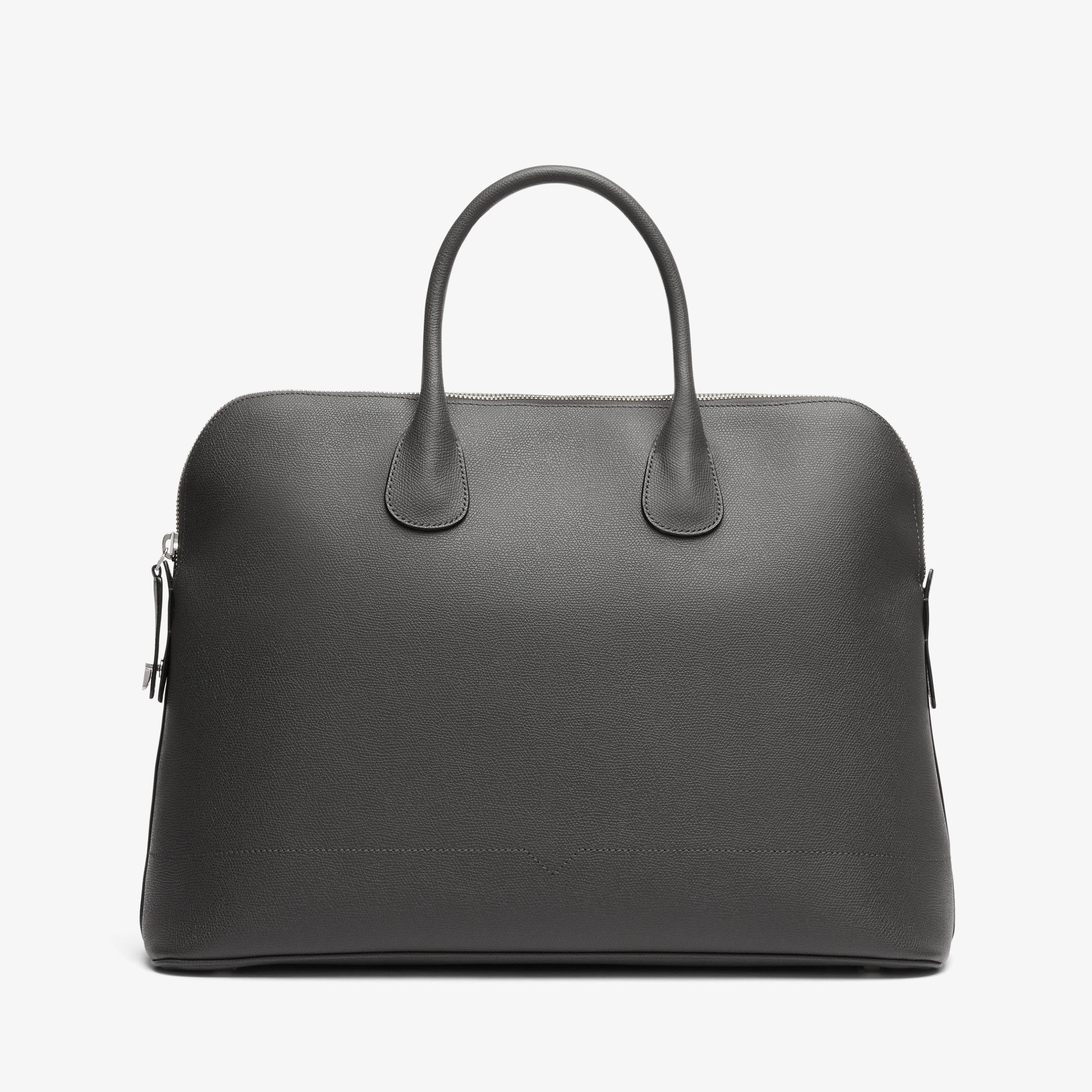 Andrea Mabiani Metallic Lamb Leather Round Tote Bag with