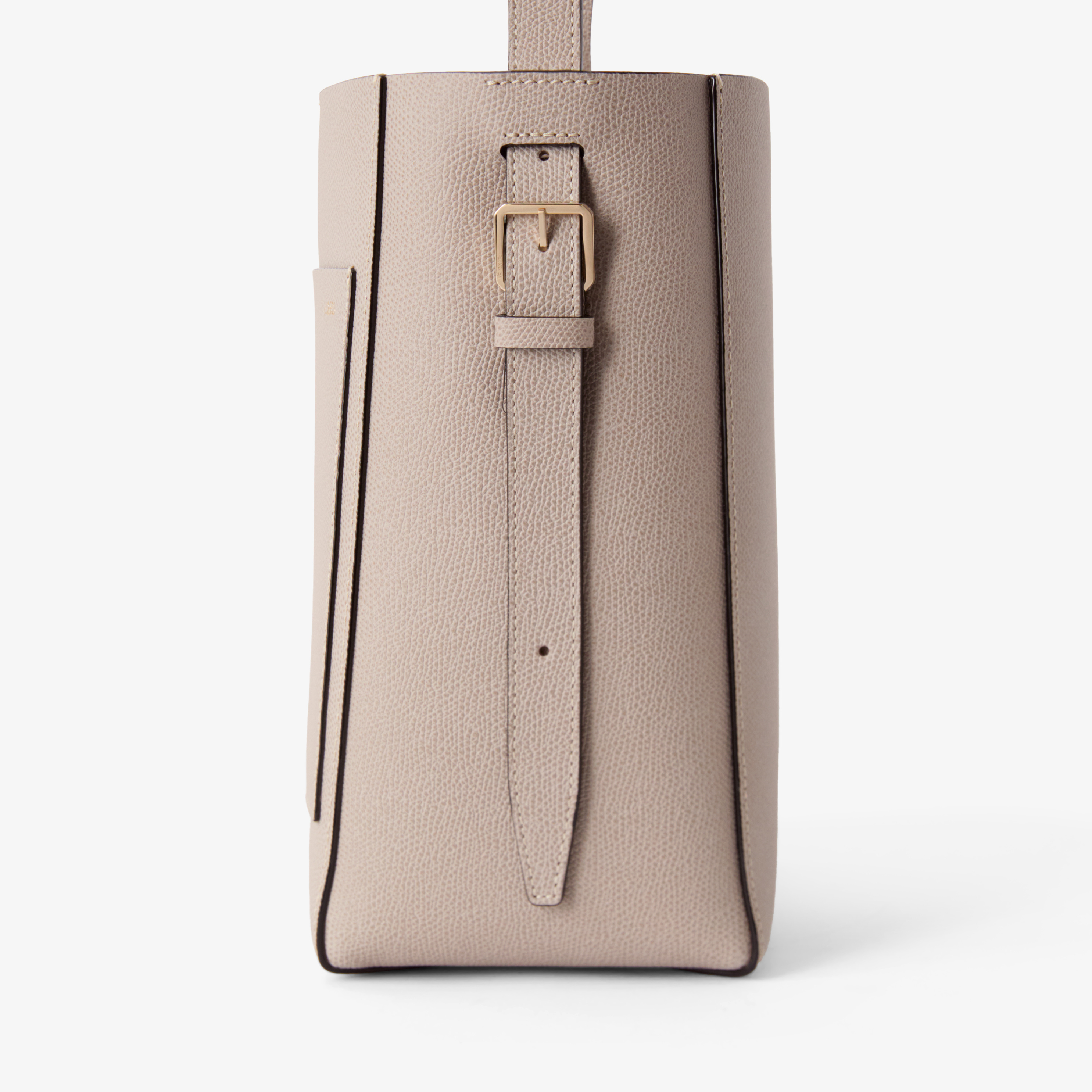 Women's Nude Pink Leather bucket mini bag | Valextra Soft