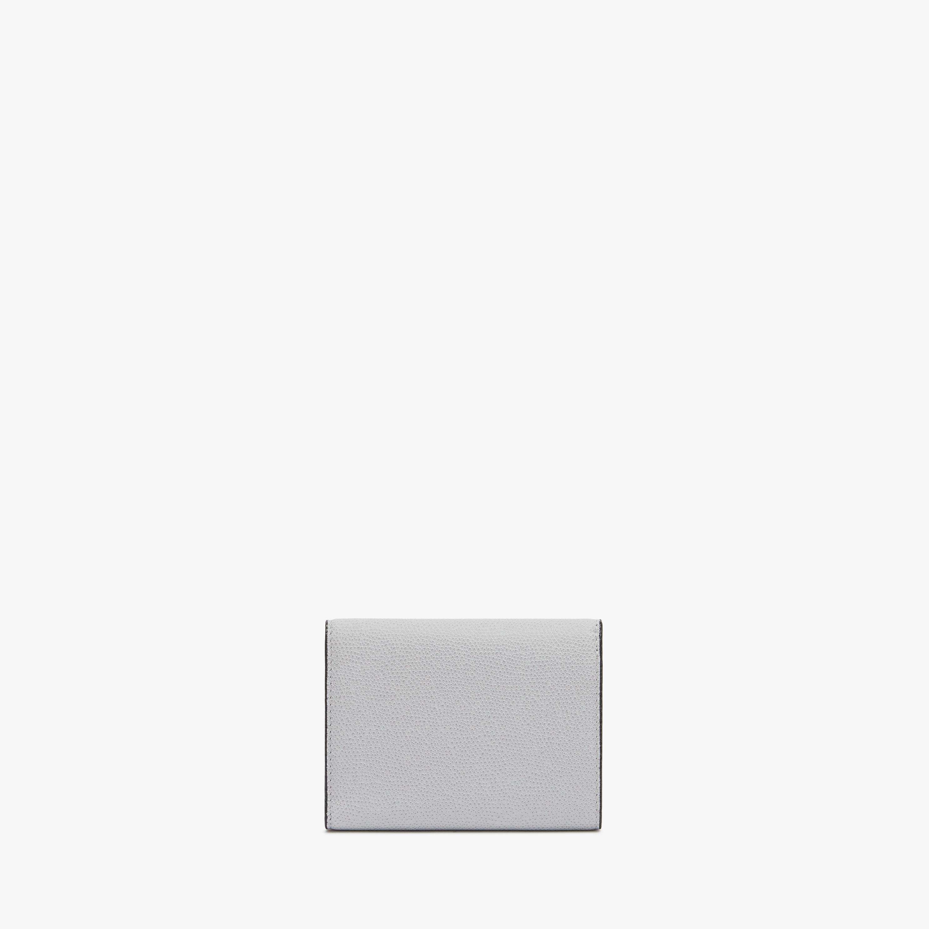 Pebble Gray Luxury Grained Leather small wallet | Valextra Iside