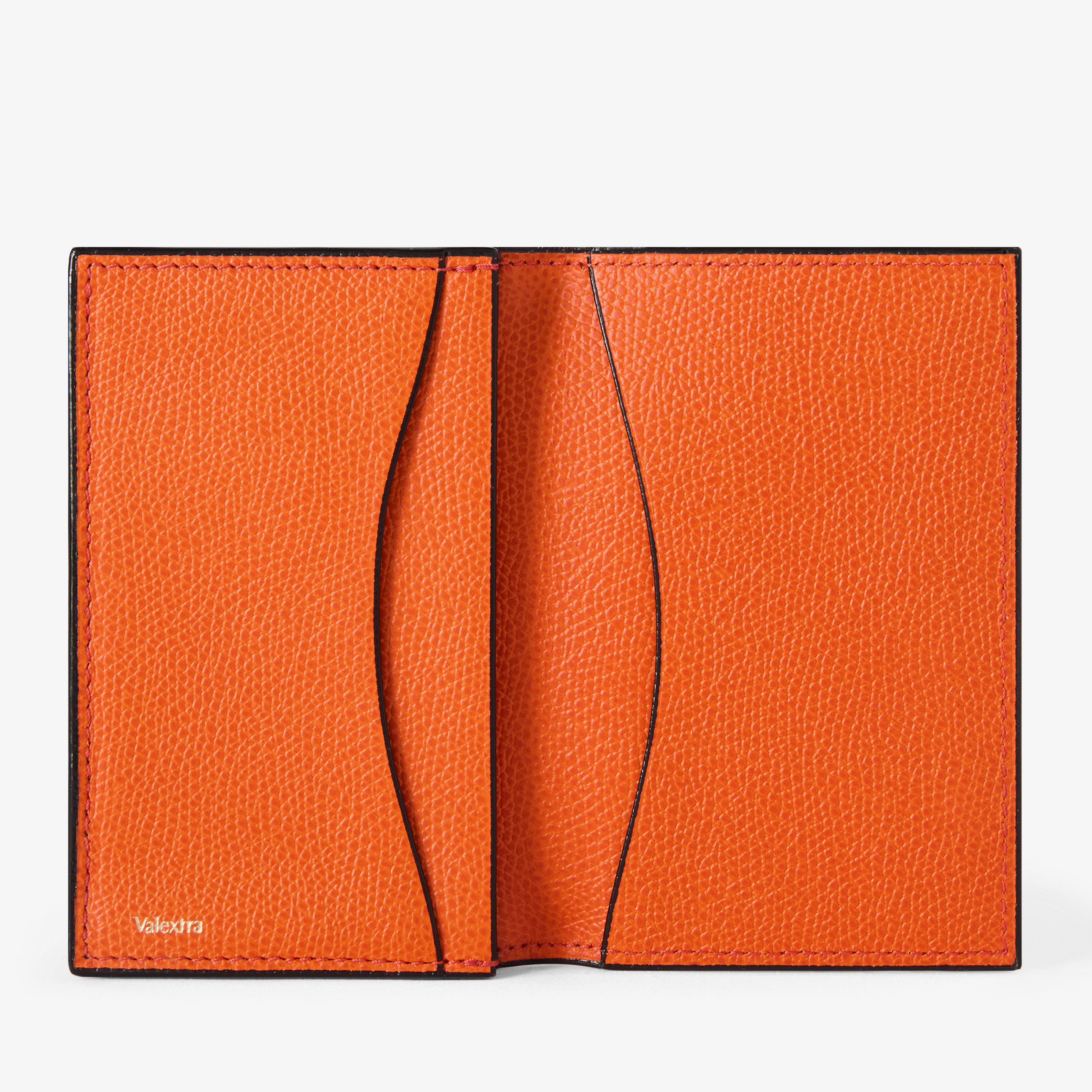 Lobster Red Leather Credit card holder | Valextra