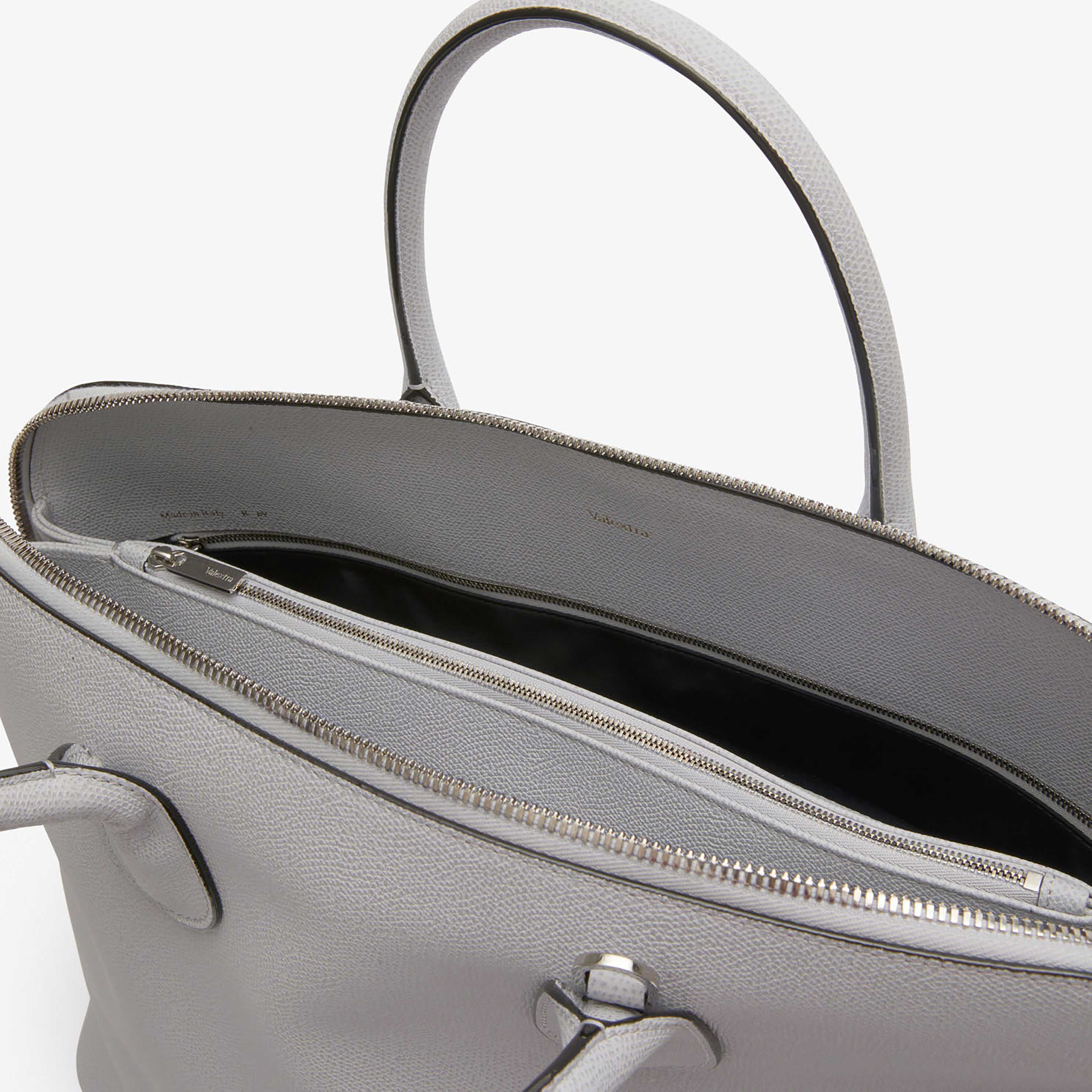 Andrea Mabiani Metallic Lamb Leather Round Tote Bag with