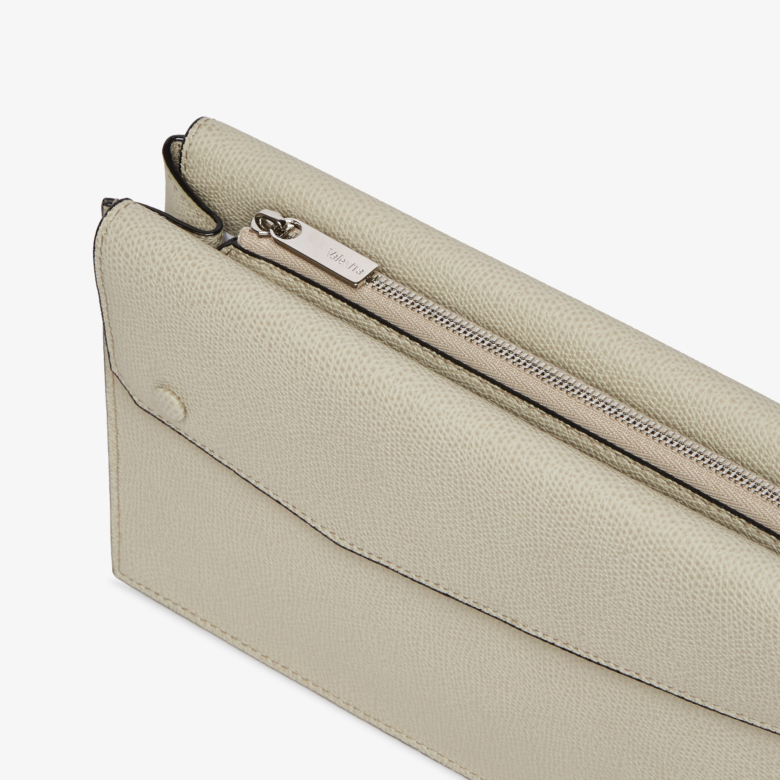 Men's Light Gray Leather Luxury crossbody bag | Valextra Pocket