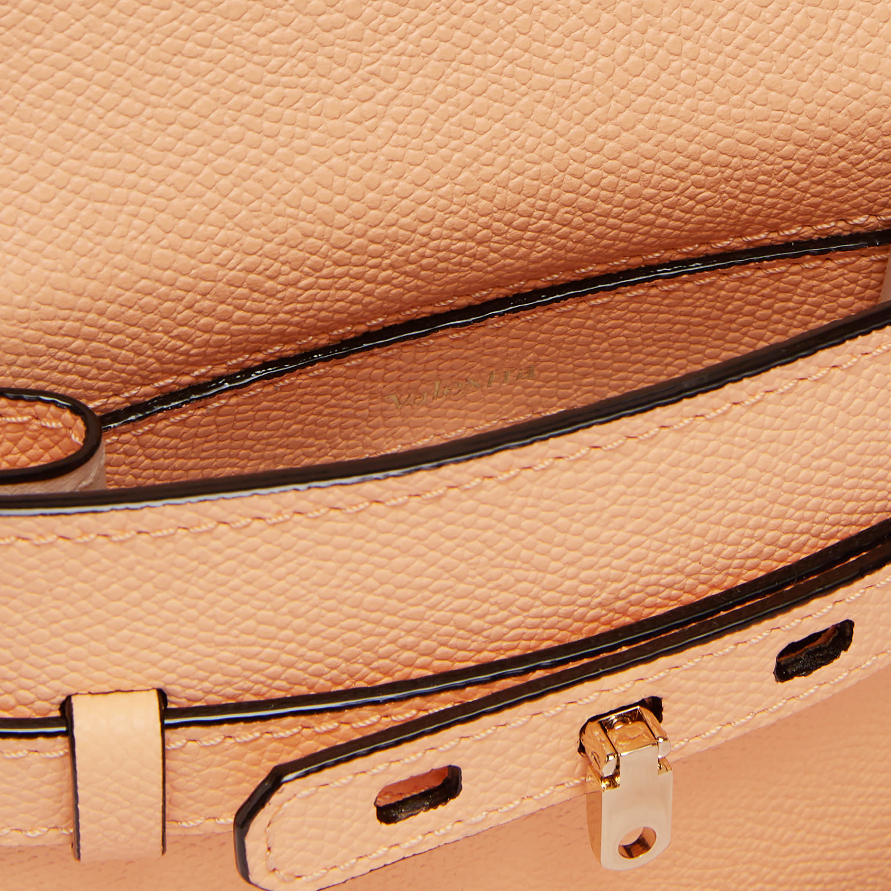 Women's orange Leather Brera Crossbody micro Bag | Valextra Brera