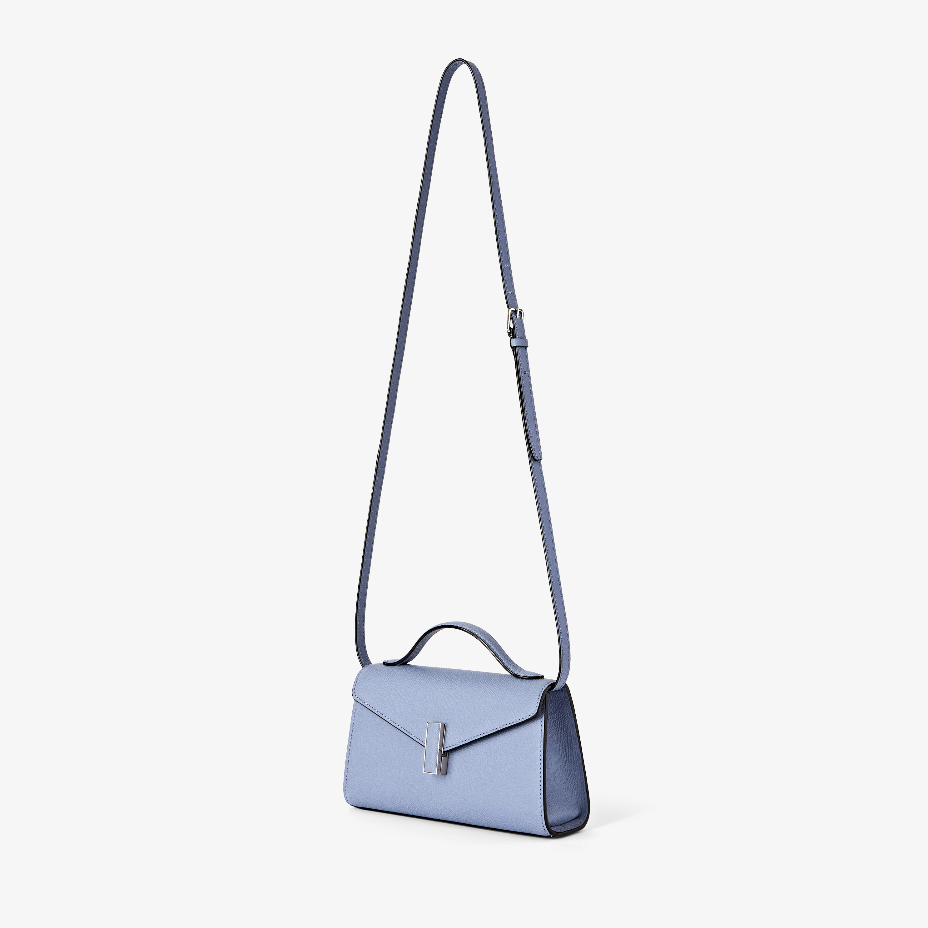 Women's Light Blue Luxury Leather Iside Tìn Handle Bag | Valextra