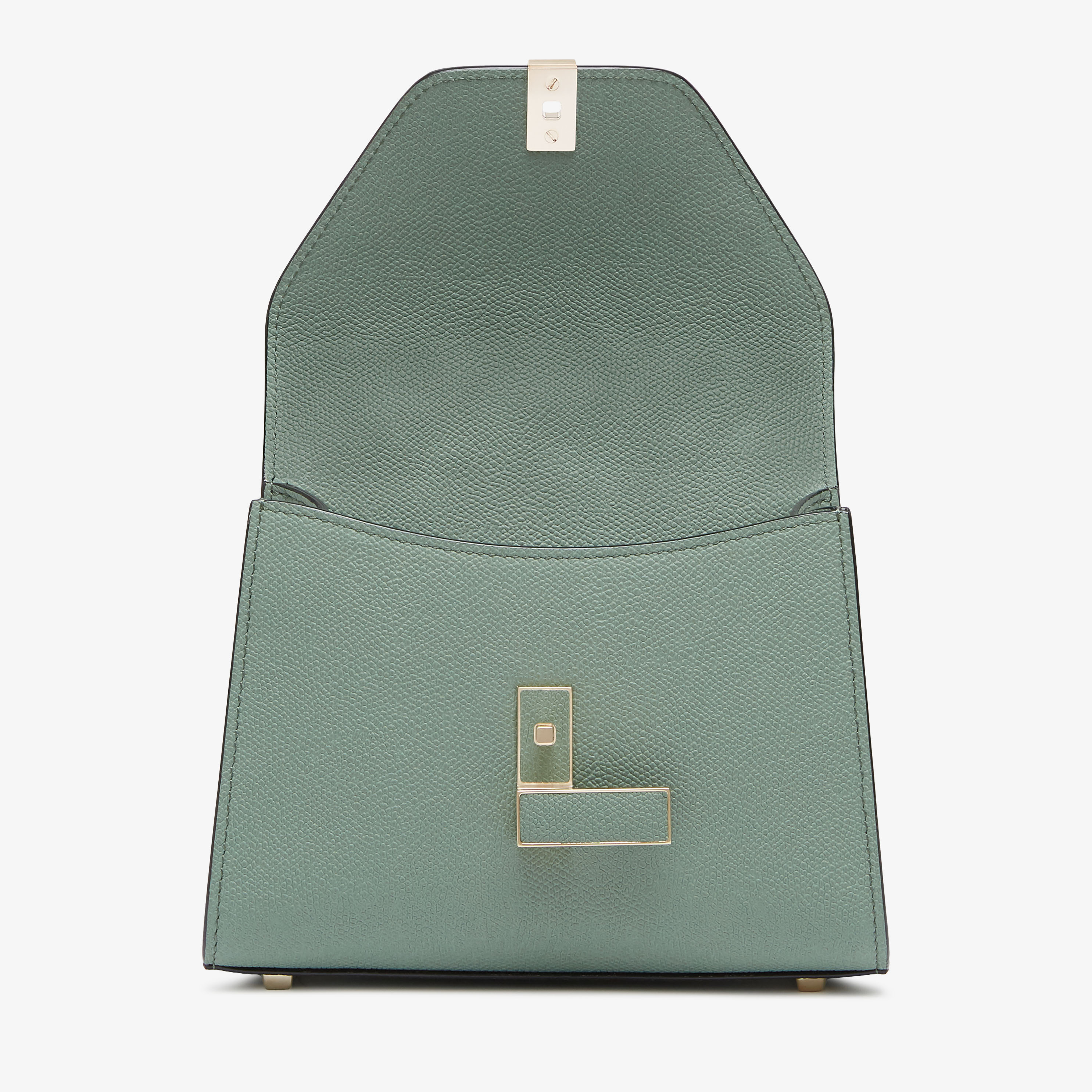 Women's Green Leather Luxury crossbody micro bag | Valextra Iside