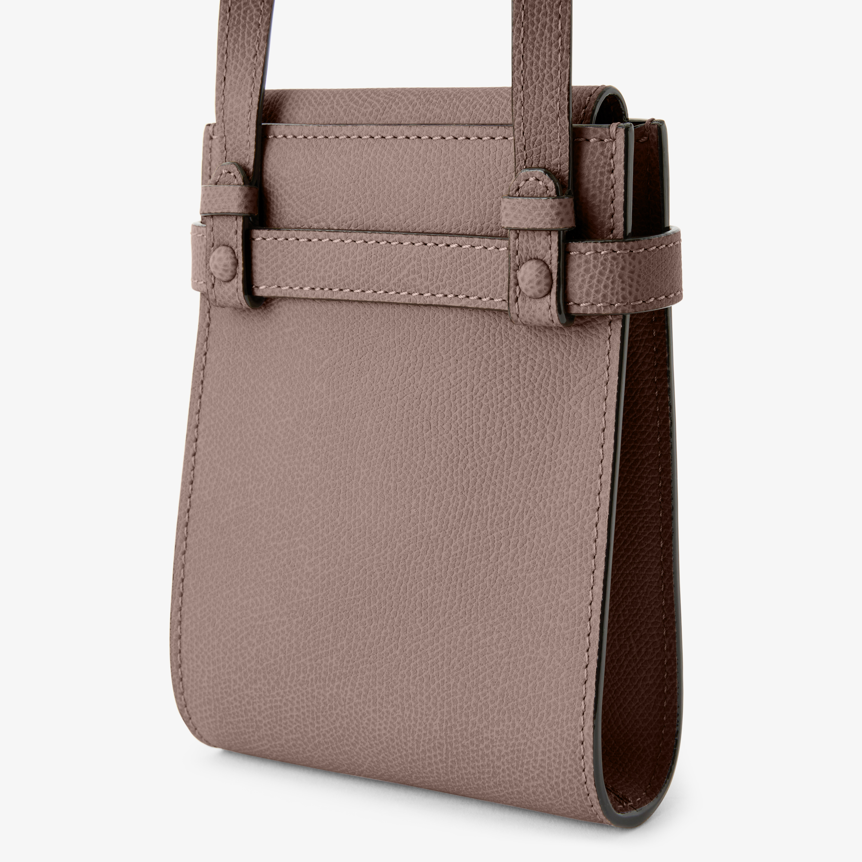 Women's Luxury Beige Leather Crossbody Micro Bag | Valextra Brera