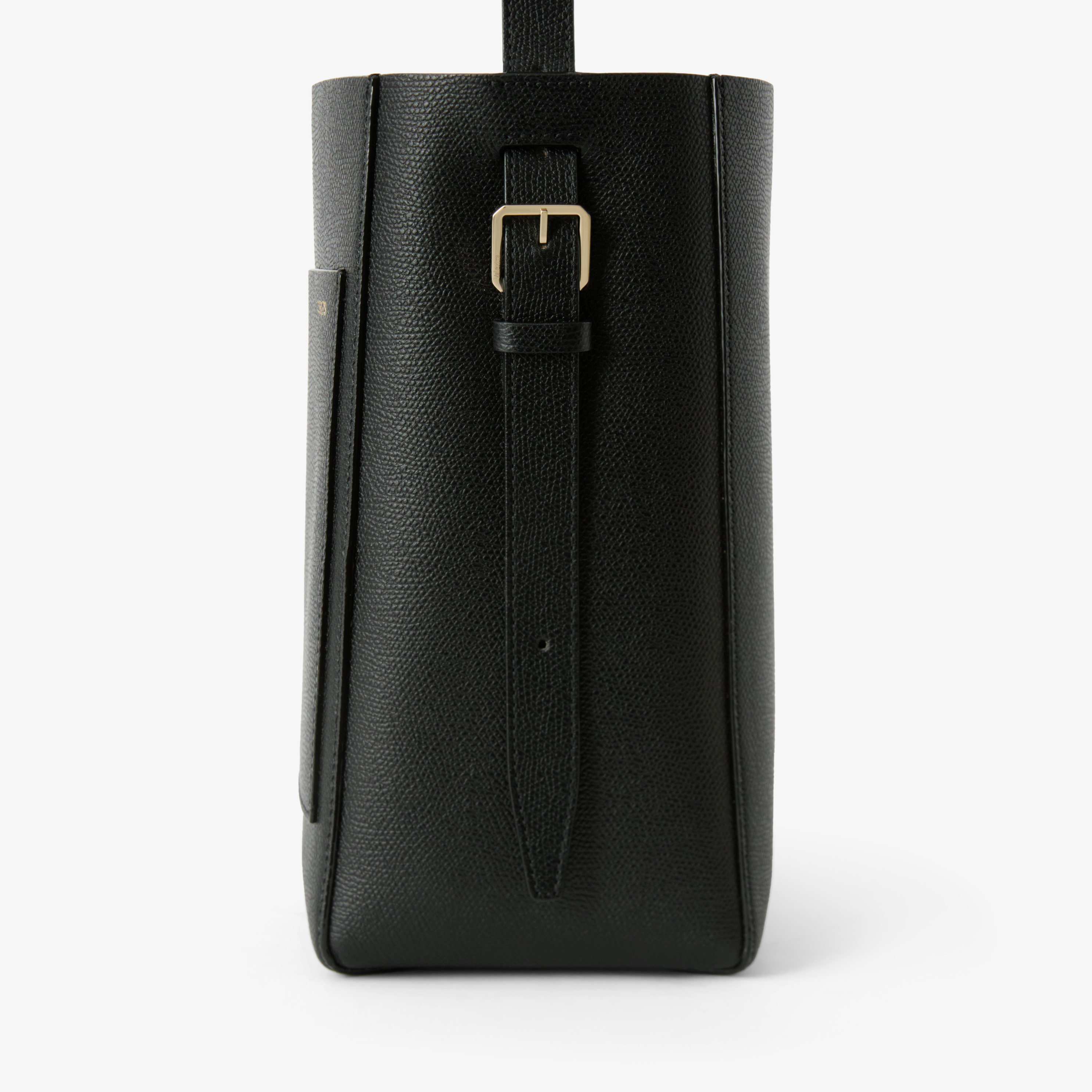 Women's Black Luxury Leather bucket mini bag | Valextra Soft