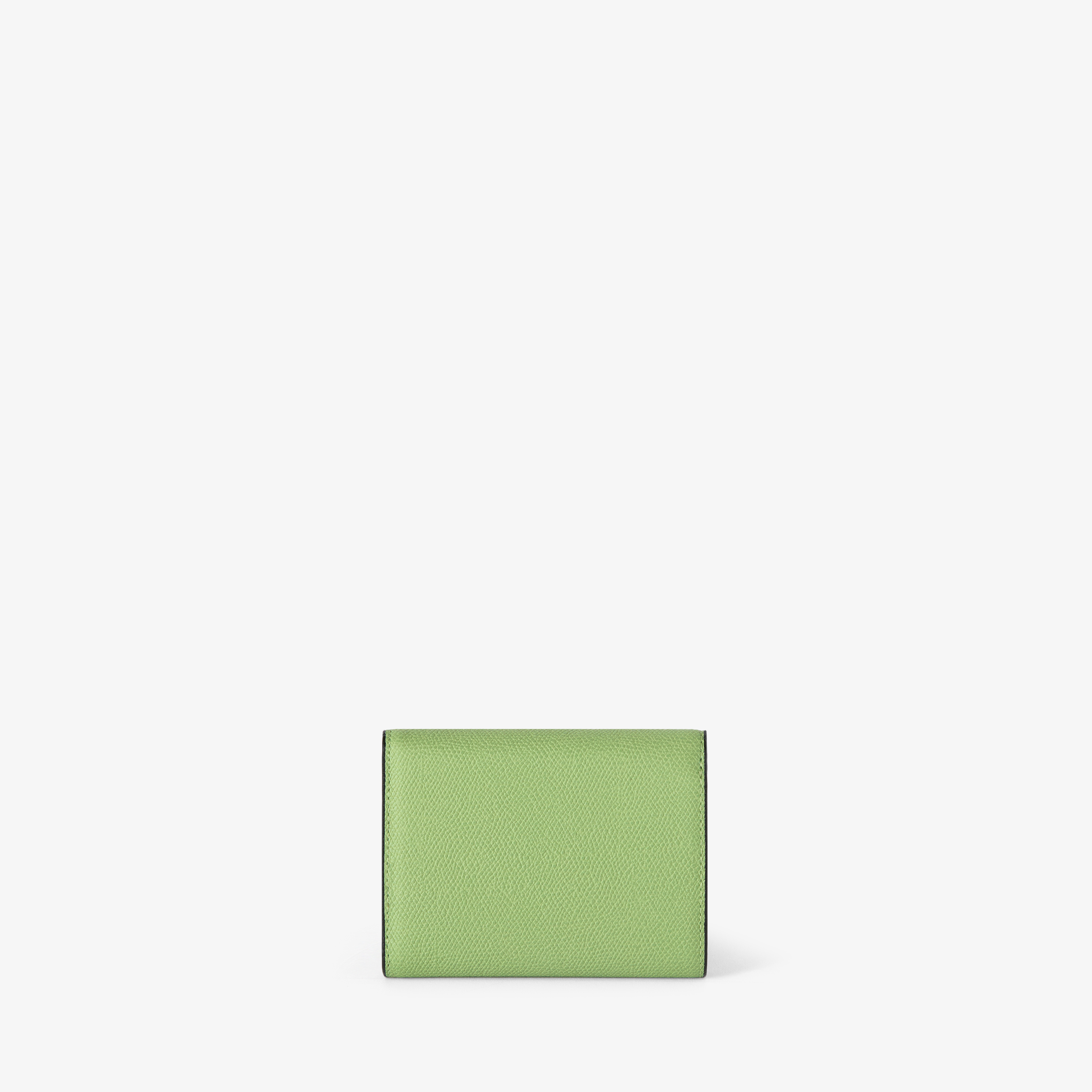 Aloe Green Grained Leather Luxury Fold Wallet | Valextra Iside