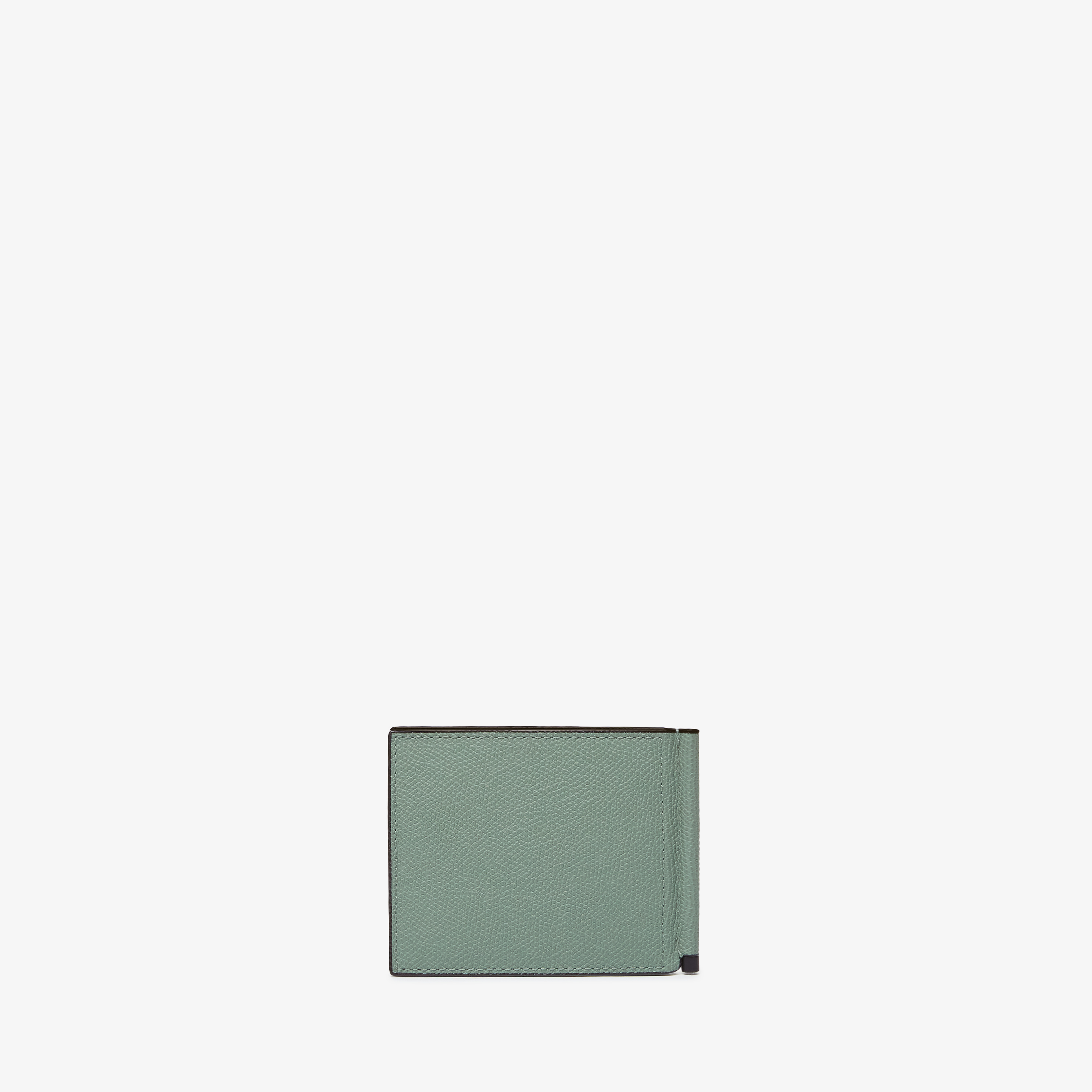 Women's Green Leather Luxury money clip wallete | Valextra Tric Trac