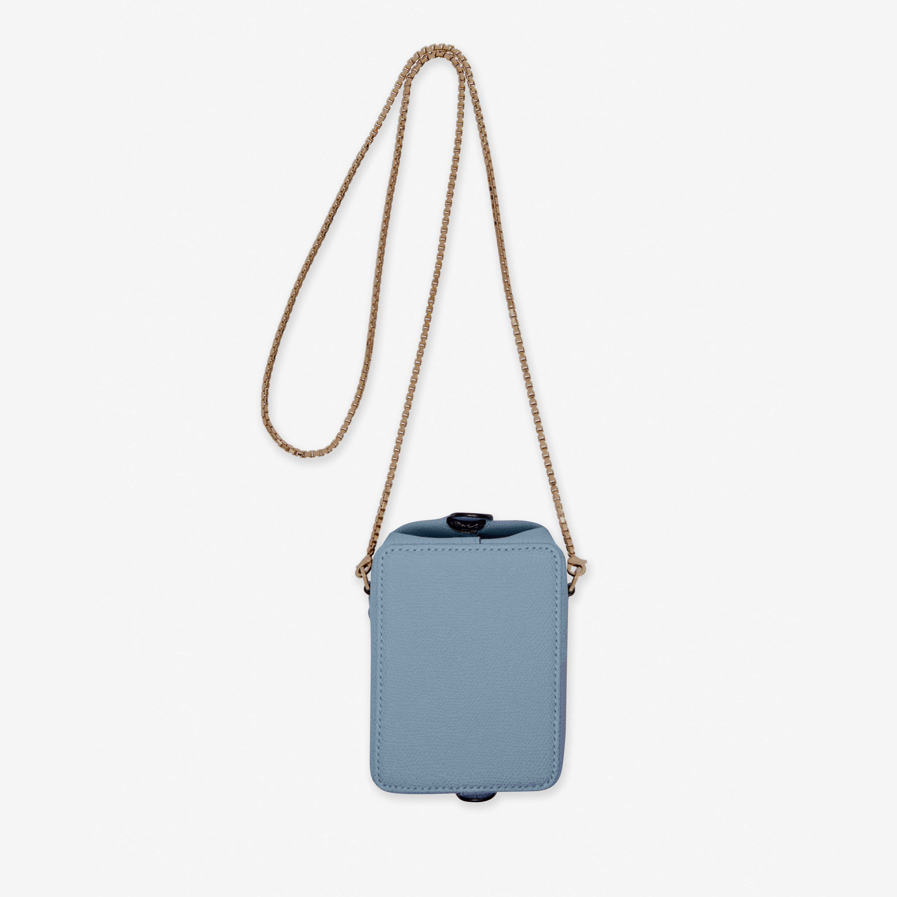 Light blue Leather travel crossbody bag | Valextra Tric Trac