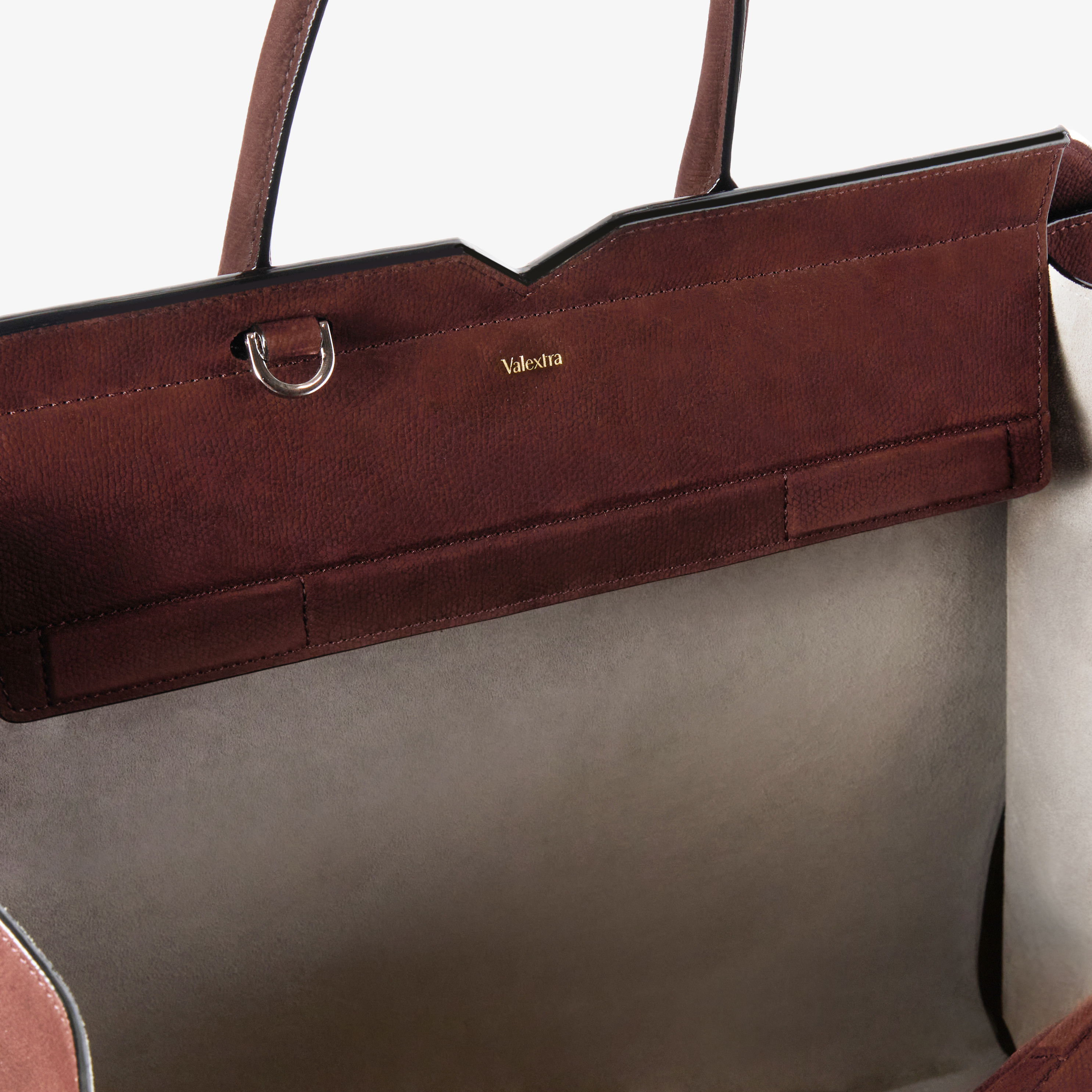 Women's Brown Luxury Leather Two Handles Large Bag | Valextra