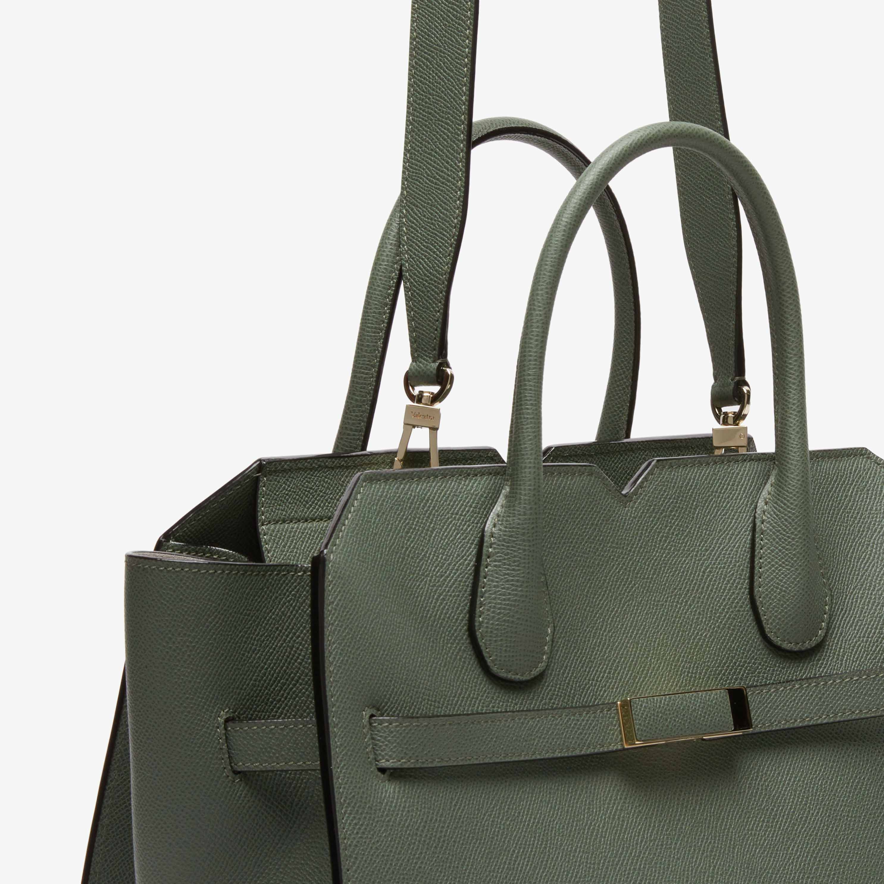 トートバッグ Valextra SS25 MILANO MEDIA BAG (WBMI0007010LOC99 NN) Women's Black Luxury Two Handles Medium Bag | Valextra