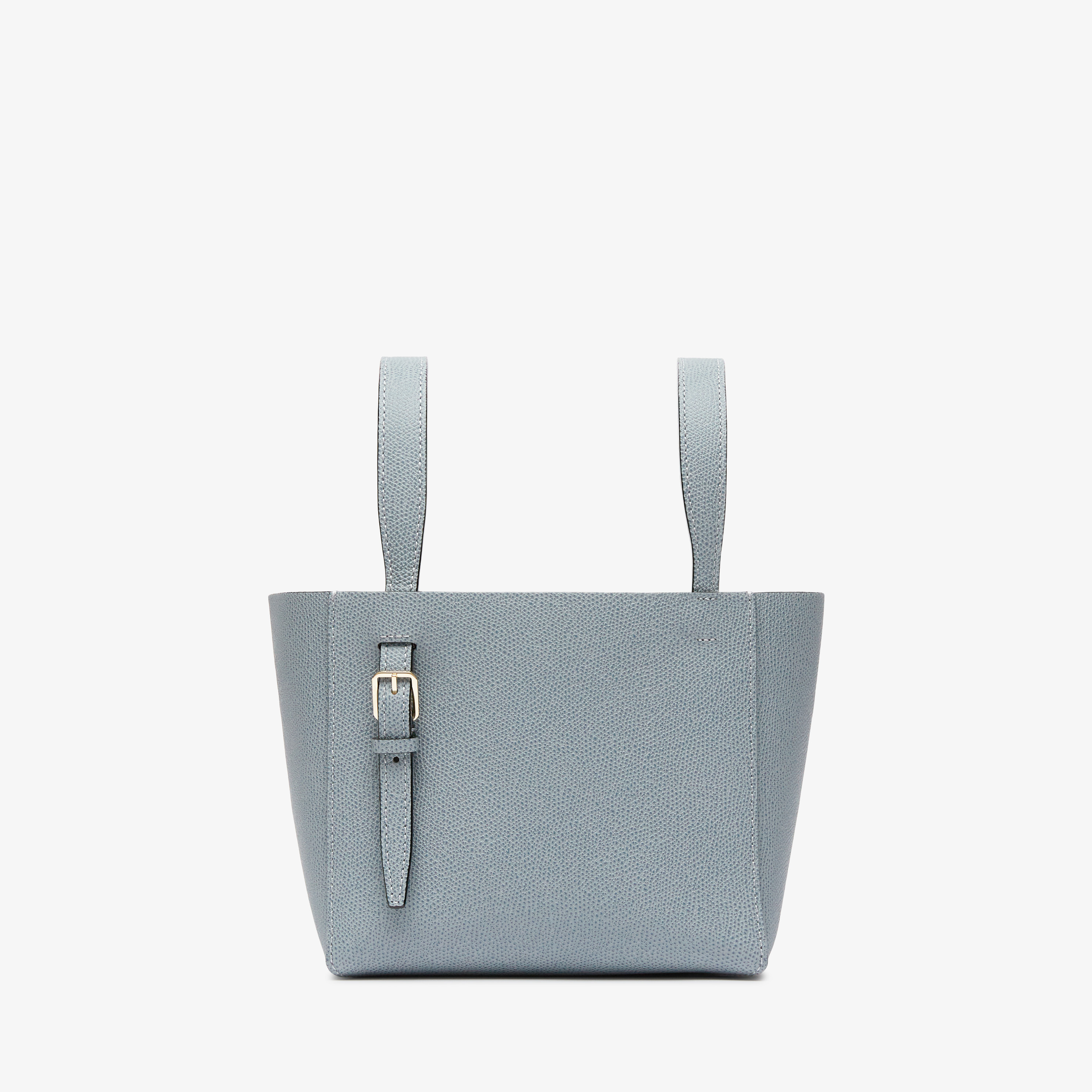 トートバッグ Valextra FW25 Handbags (WBSF0090028LOCTF WW) Women's Azure Grained Leather Luxury bucket bag | Valextra Soft