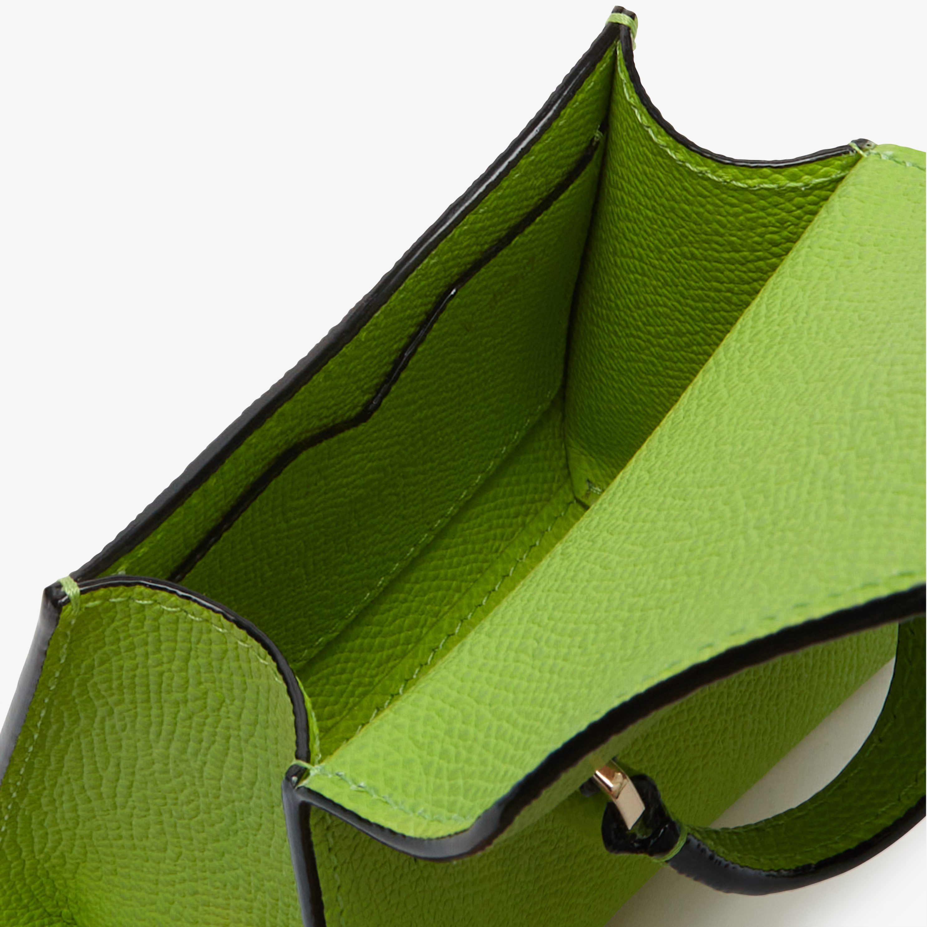 Women's Green Grained Leather Luxury Belt Bag | Valextra Iside