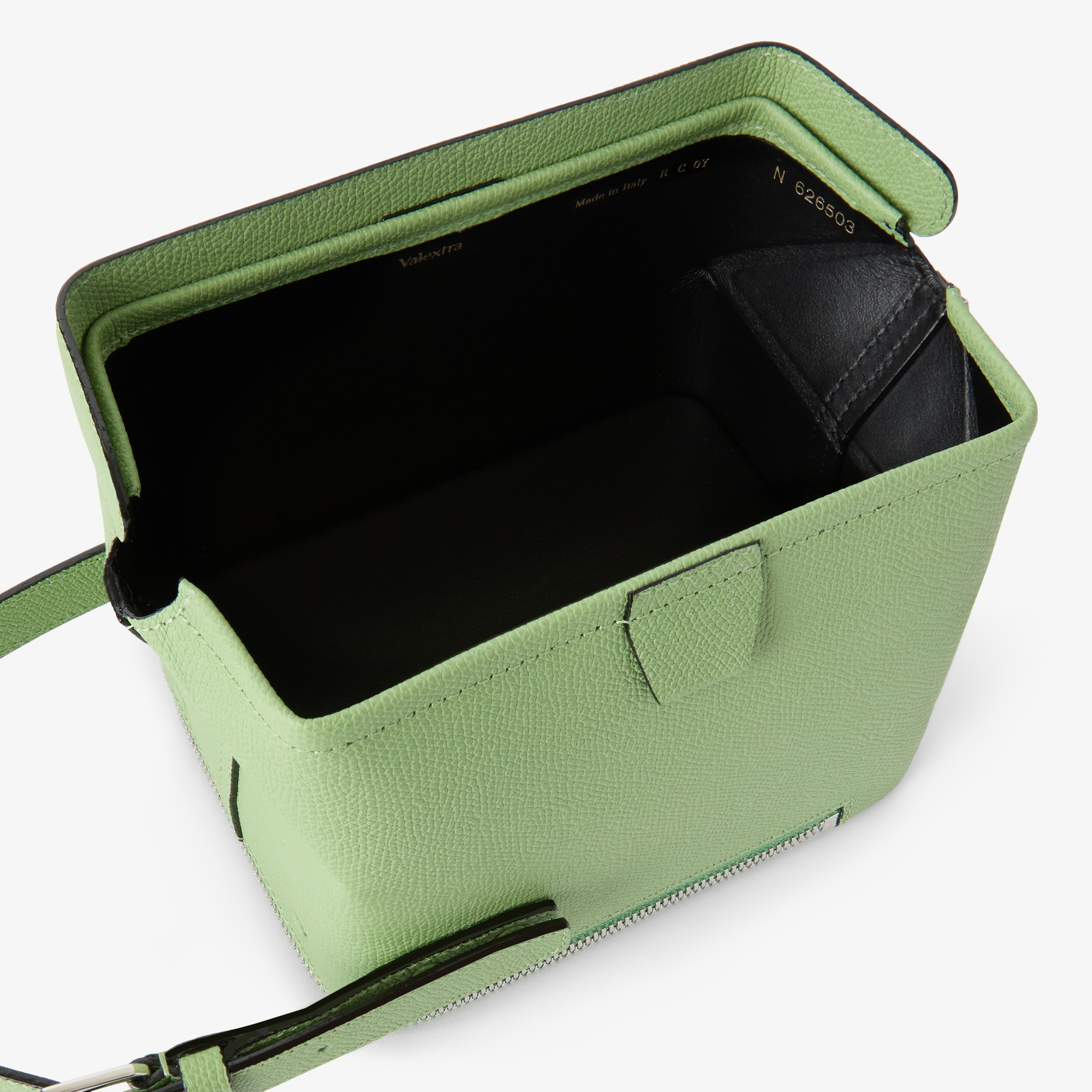 バッグ Vghihgfx Women's Aloe Green Luxury Leather Mini Bag | Valextra Tric Trac