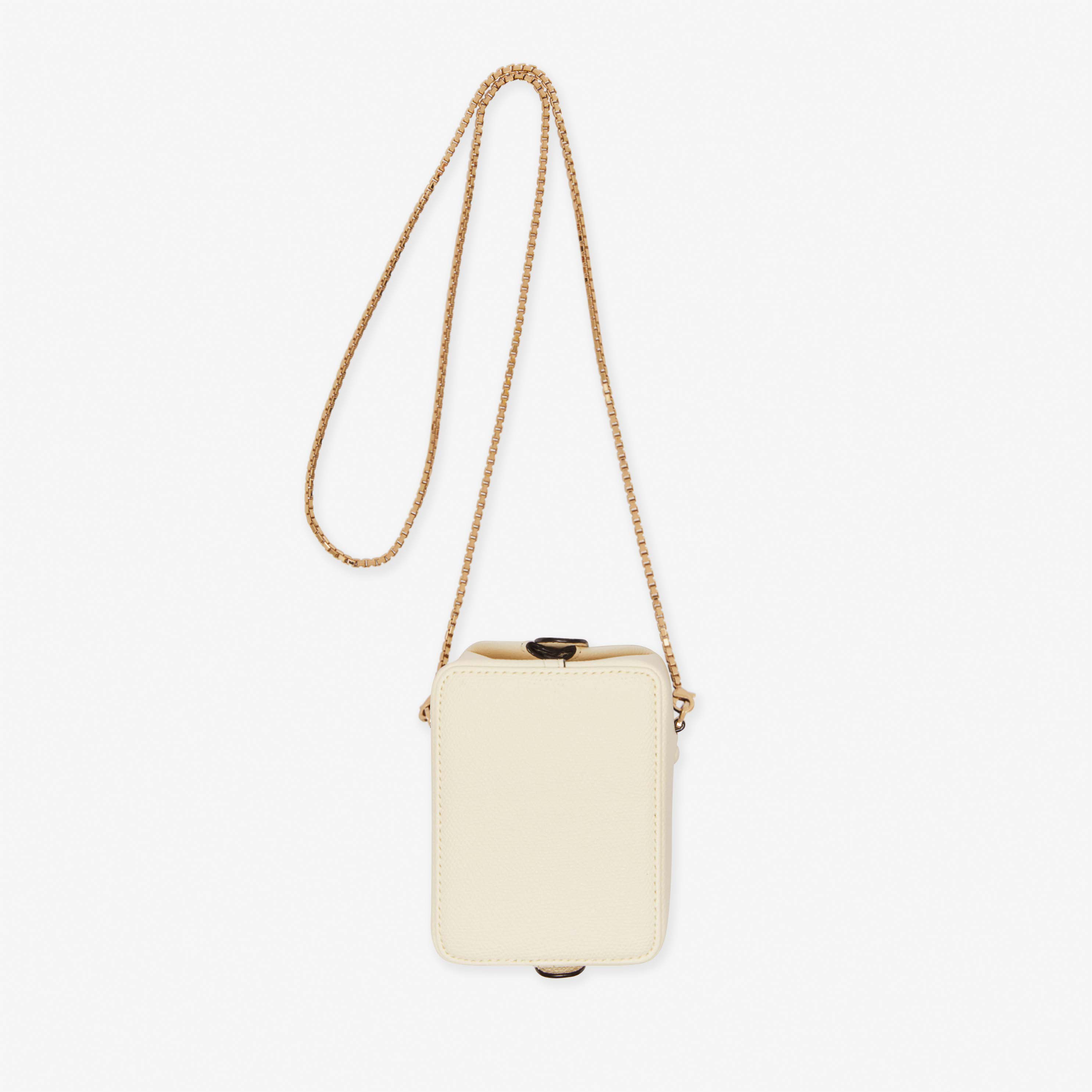 White Leather Nano handbag with strap | Valextra Tric Trac