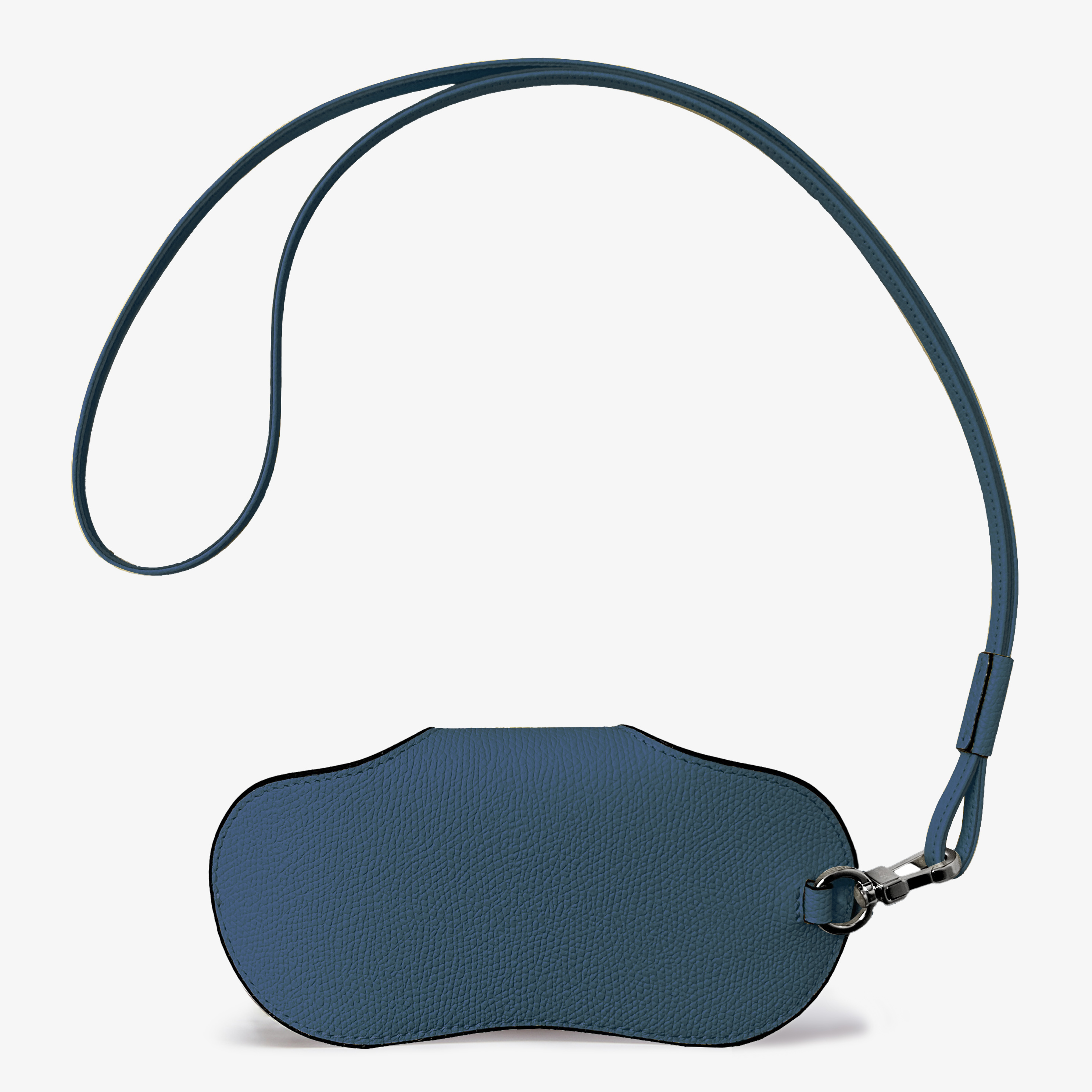 Millepunte calf leather Customised glasses Case with lanyard in