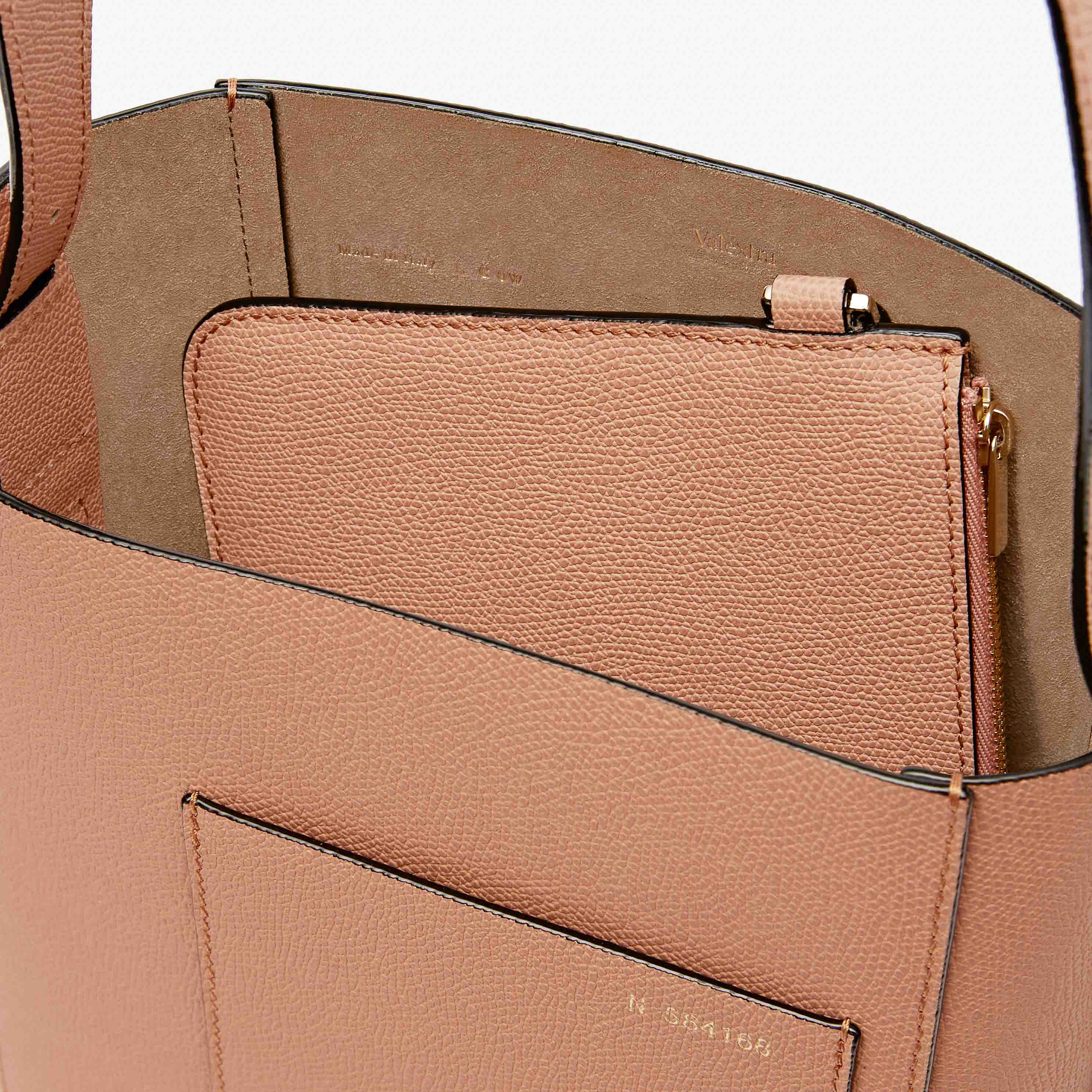 Women's Brown Leather Luxury bucket Mini bag | Valextra Soft