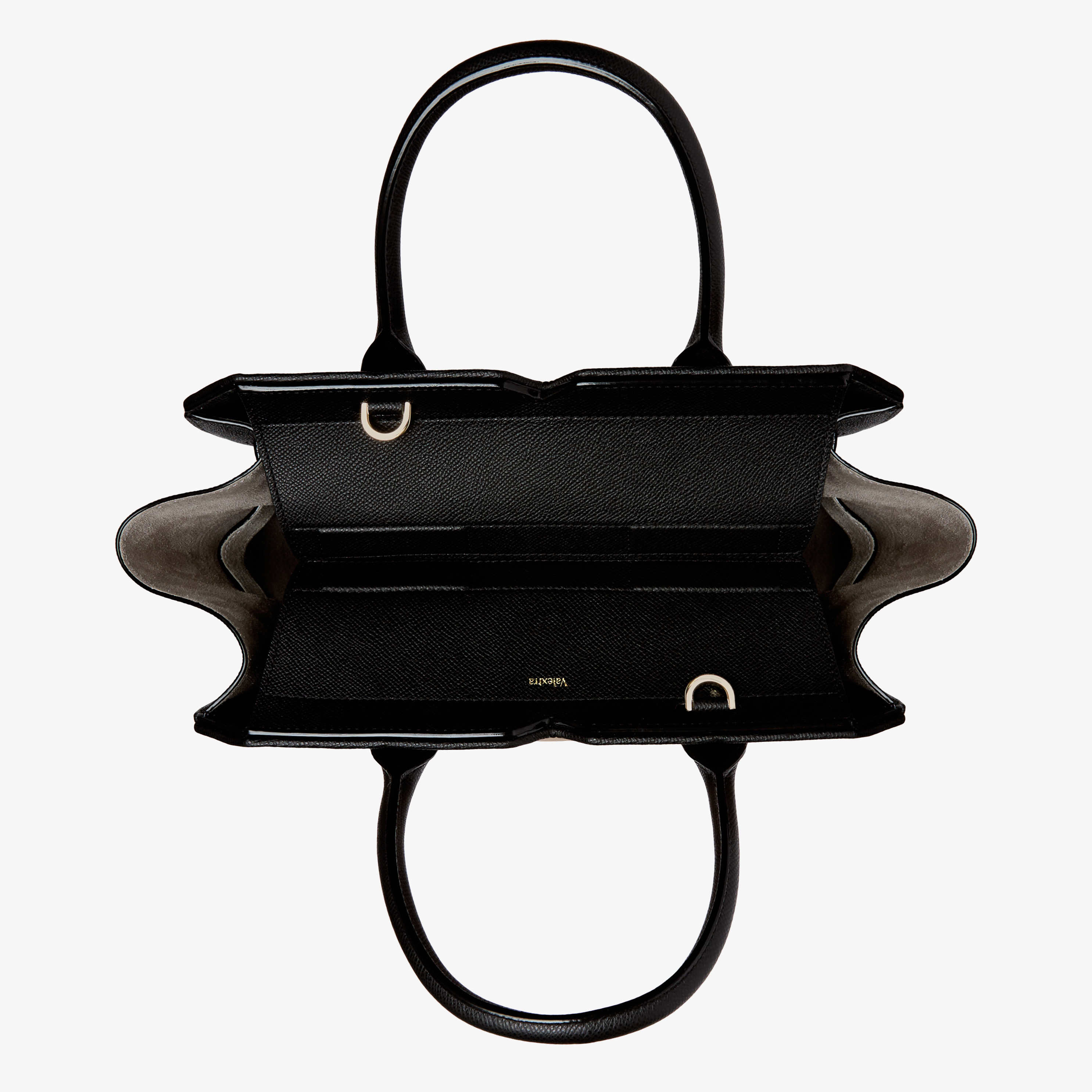 Women's Black & White Luxury Leather Medium Bag | Valextra