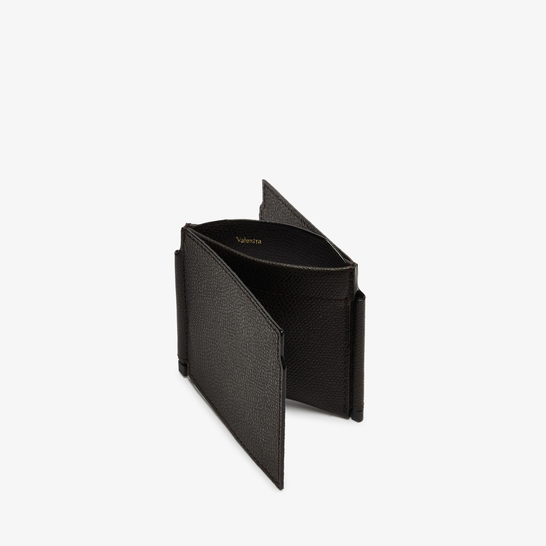 uk extraクリックス ジップ ウォレット crust UKEXTRA Brown Leather Trifold money clip Wallet | Valextra